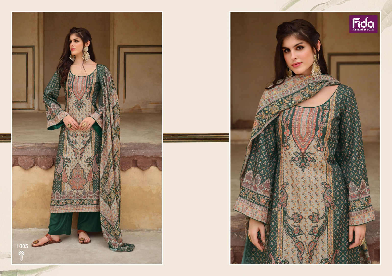 fida ekansh digital wool pashmina catchy look salwar suit catalog