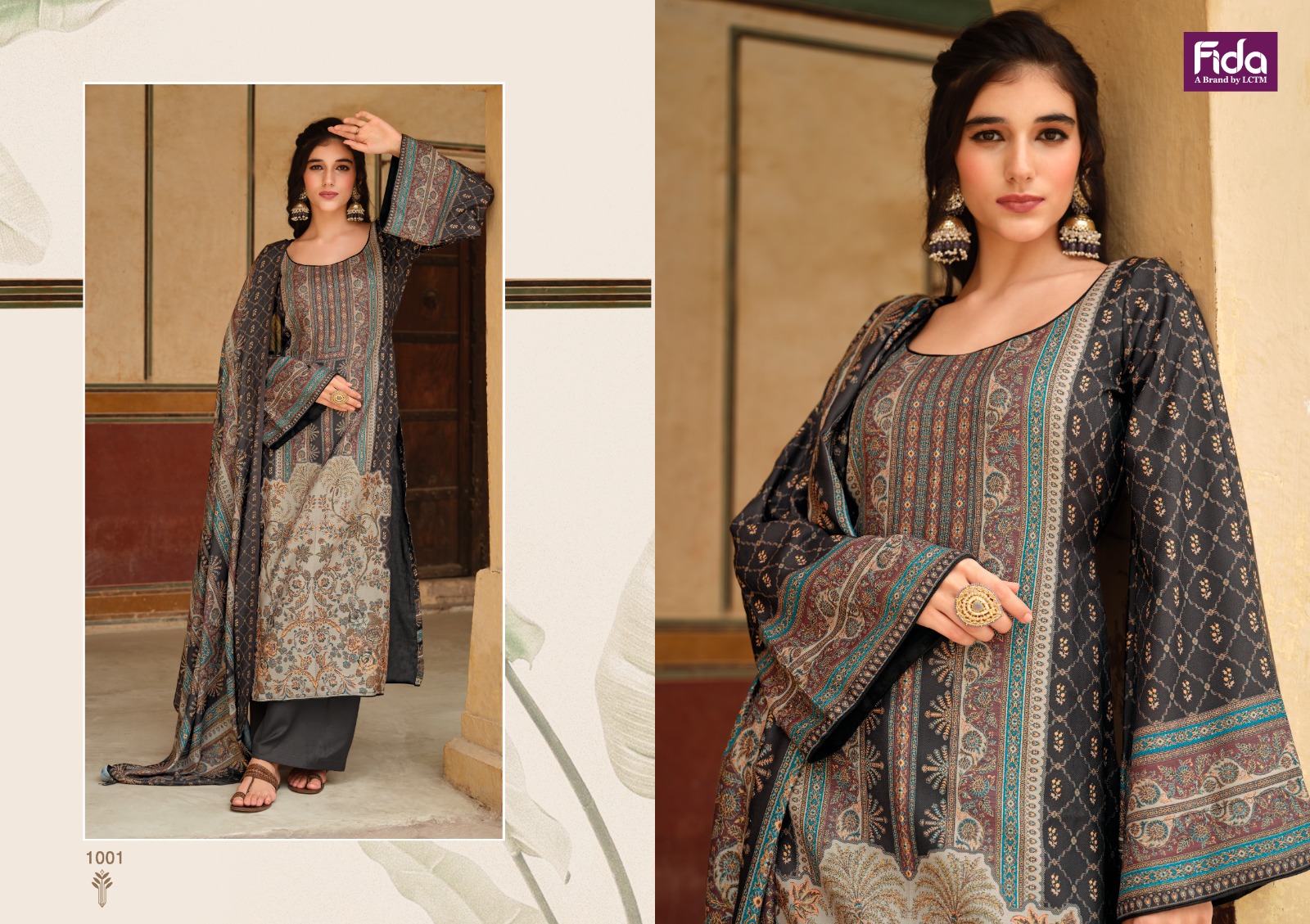 fida ekansh digital wool pashmina catchy look salwar suit catalog