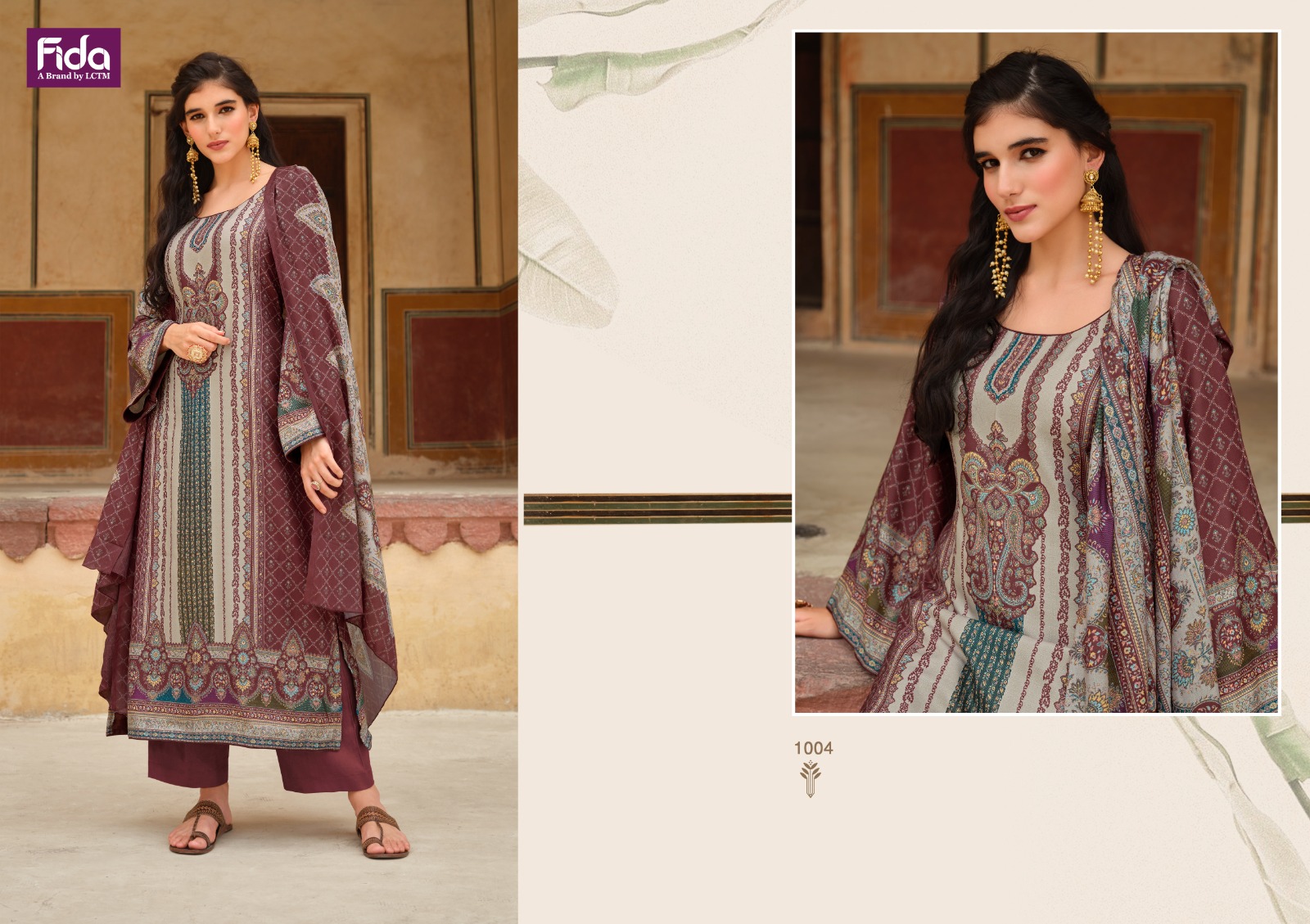 fida ekansh digital wool pashmina catchy look salwar suit catalog