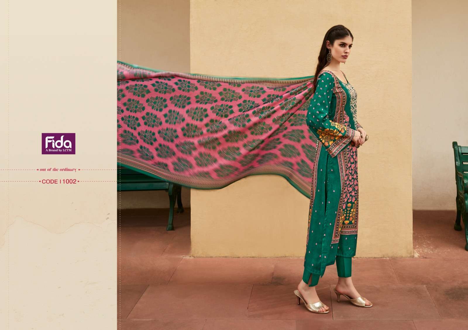 fida international gulzaar digital wool pashmina catchy look salwar suit catalog