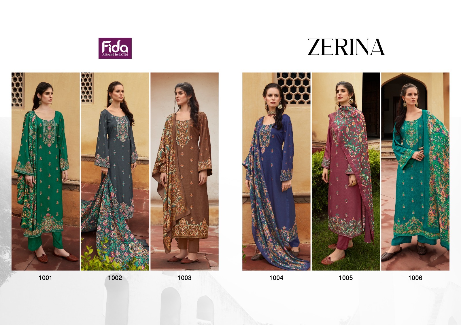 fida zerina digital wool pashmina beautiful look salwar suit catalog