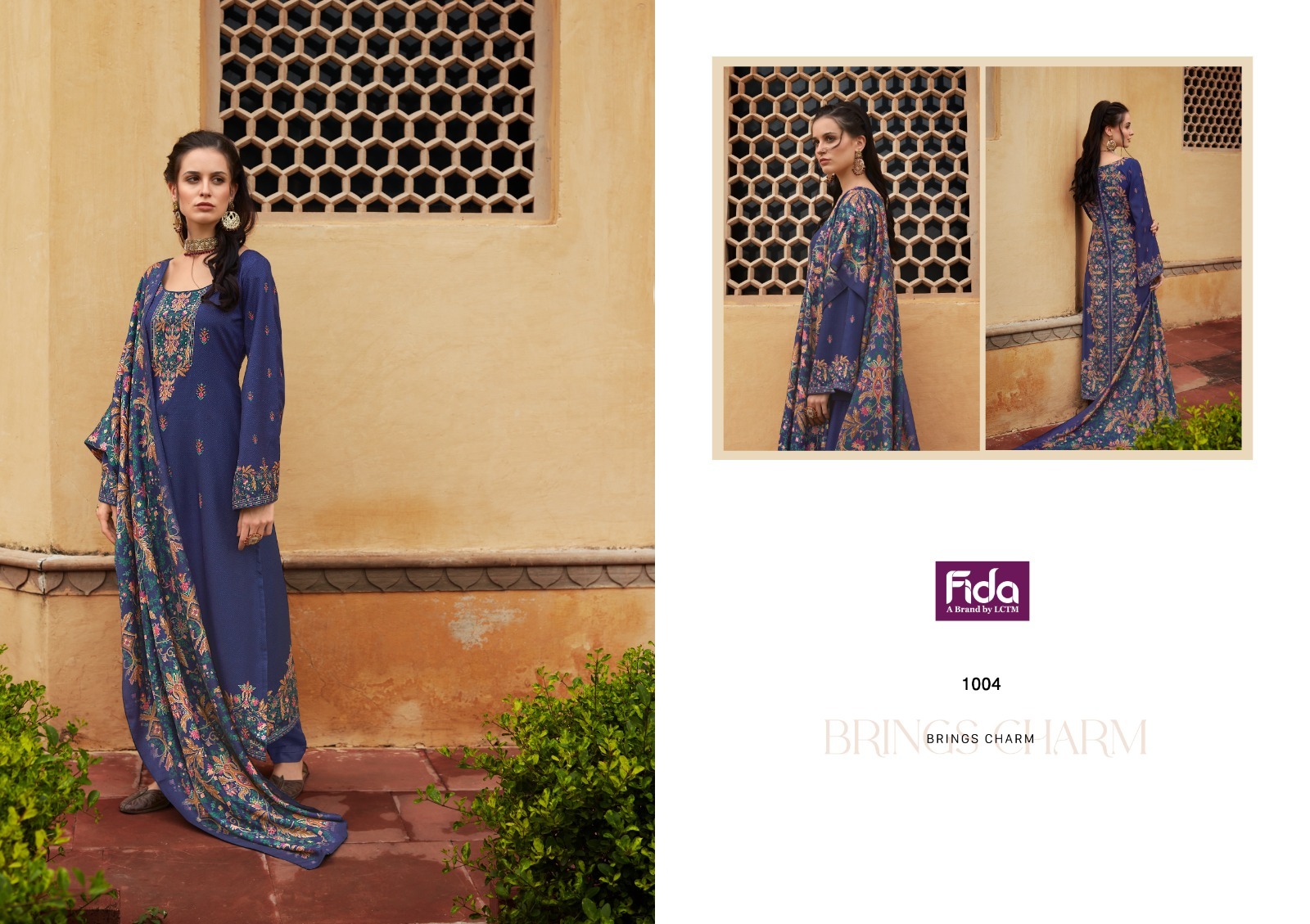 fida zerina digital wool pashmina beautiful look salwar suit catalog