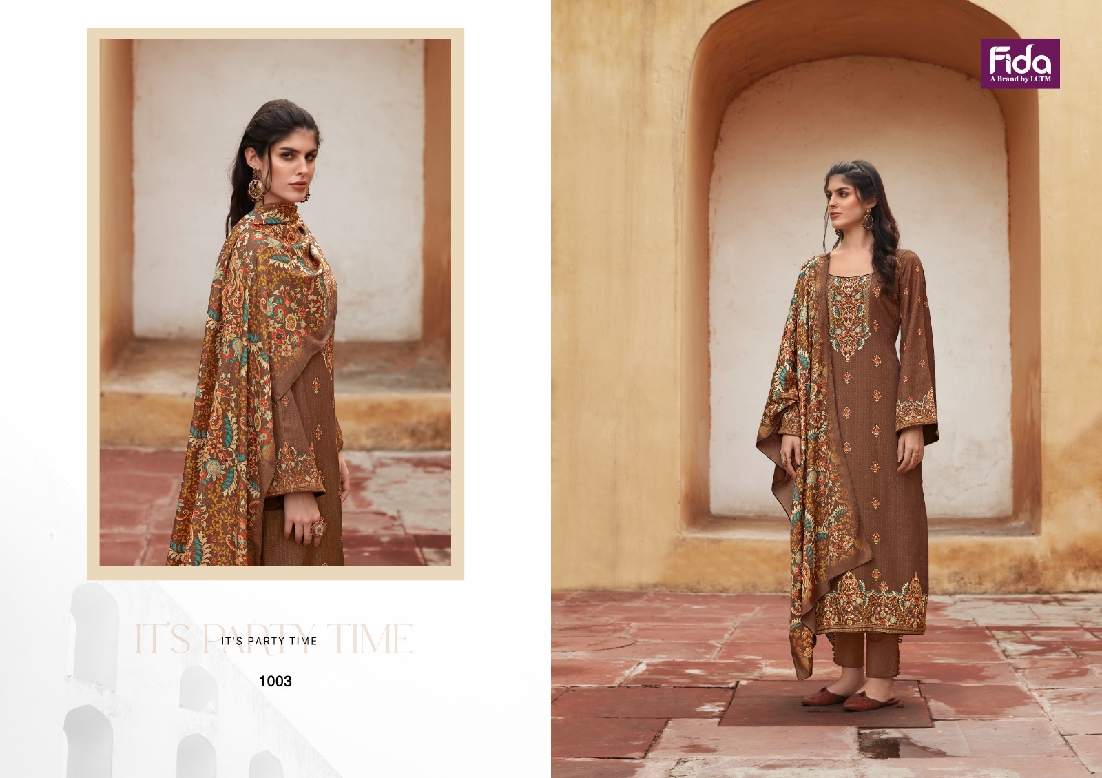 fida zerina digital wool pashmina beautiful look salwar suit catalog