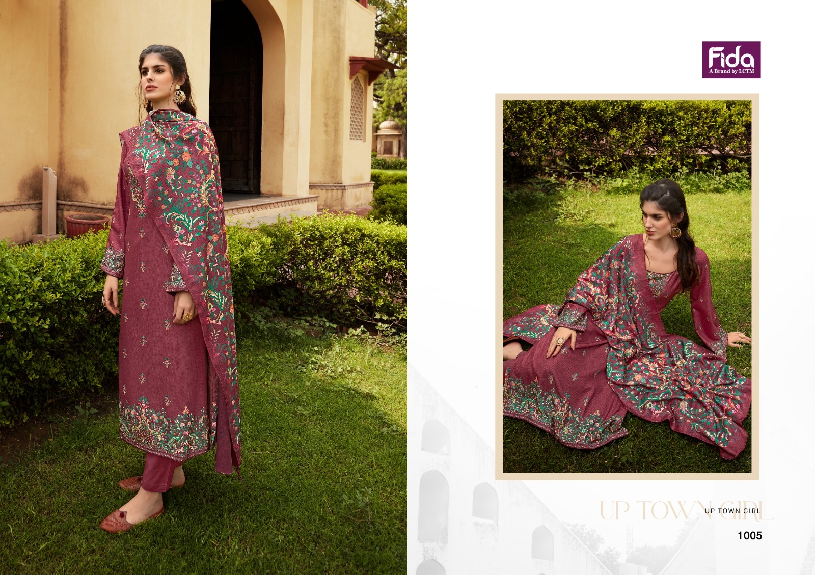 fida zerina digital wool pashmina beautiful look salwar suit catalog