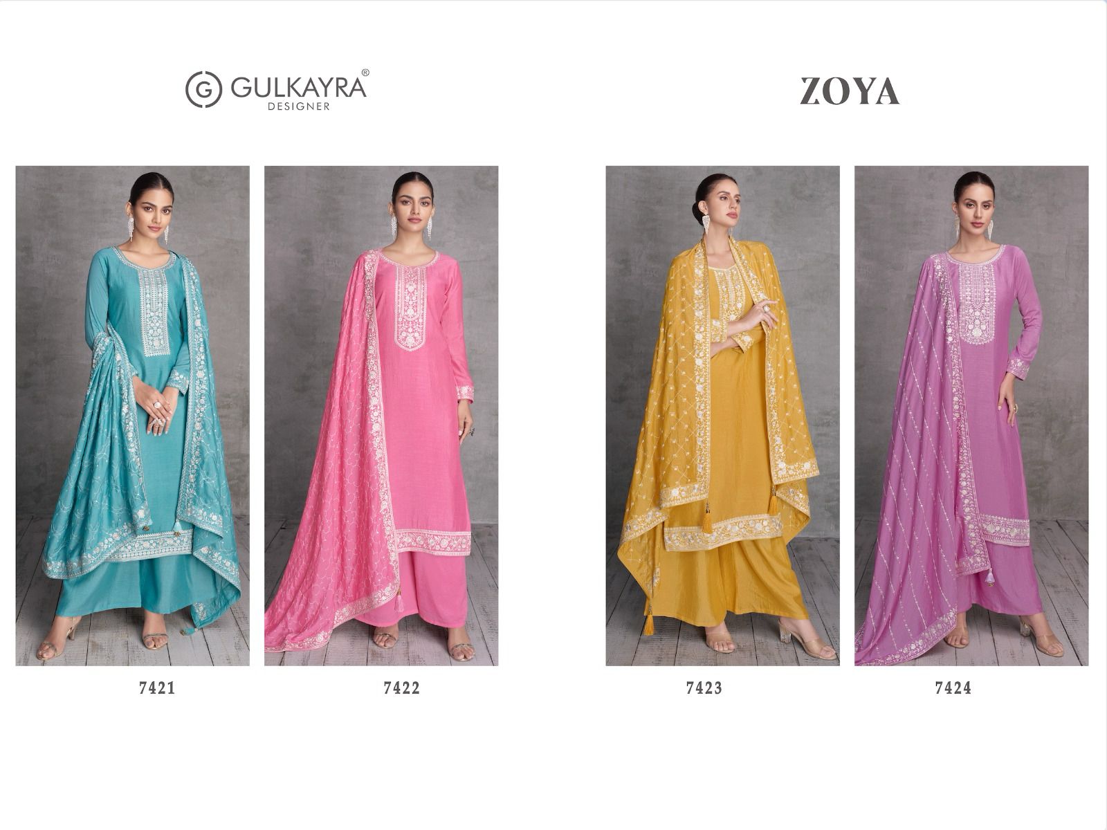 Gulkayra Designer zoya silk innovative look salwar suit catalog