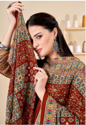 harshit fashion alok suit nakashi pashmina exclusive print salwar suit catalog