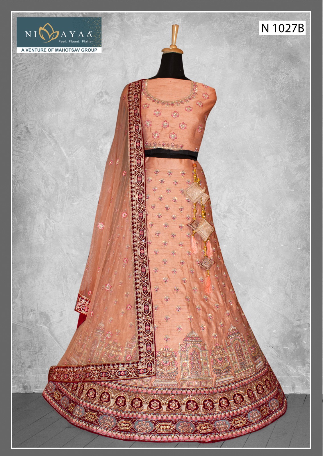 mahotsav maharani vol 1 net silk festive look lehenga catalog