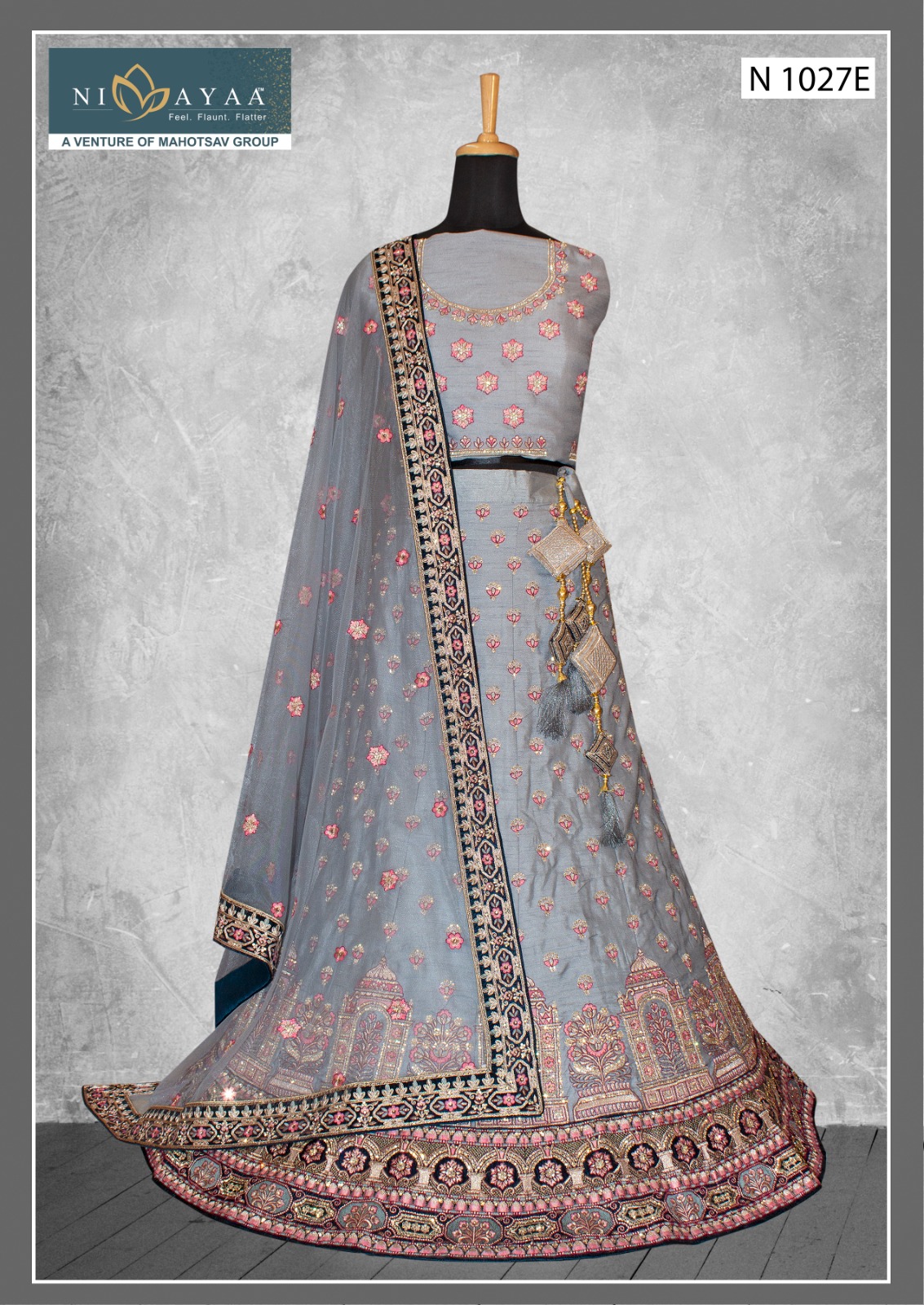 mahotsav maharani vol 1 net silk festive look lehenga catalog