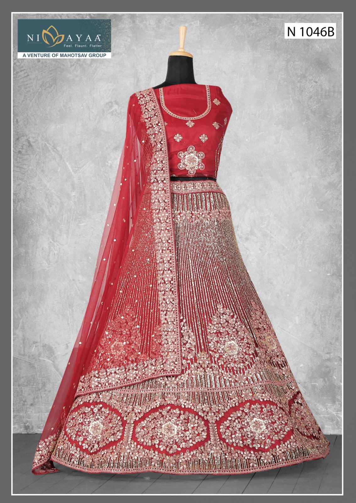 mahotsav maharani vol 1 net silk festive look lehenga catalog