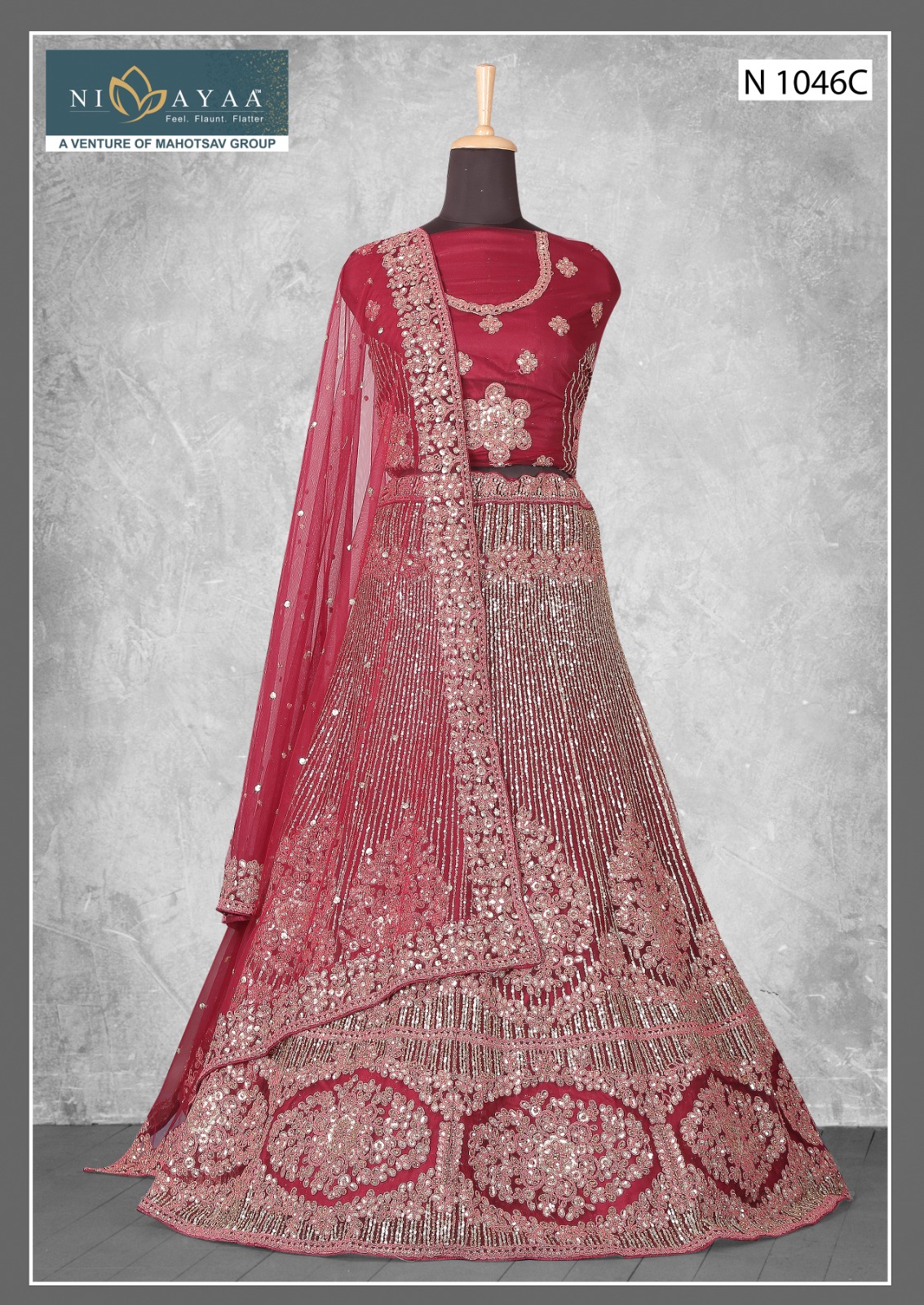 mahotsav maharani vol 1 net silk festive look lehenga catalog