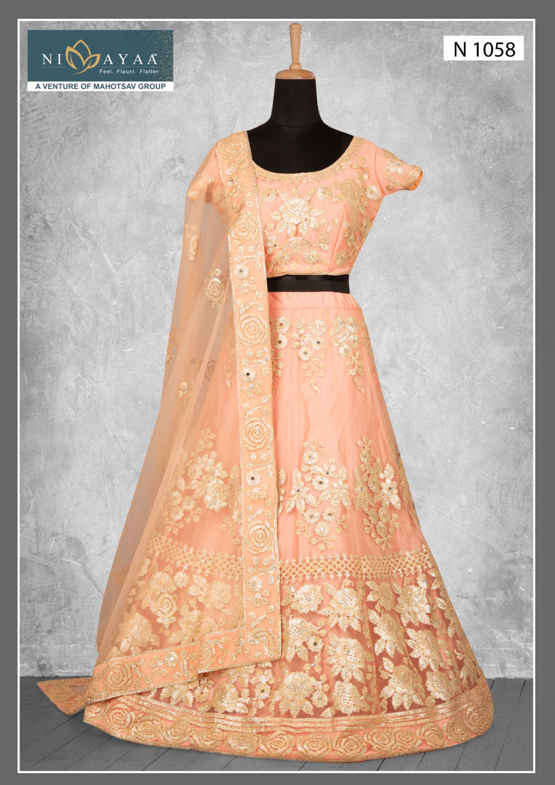 mahotsav maharani vol 1 net silk festive look lehenga catalog