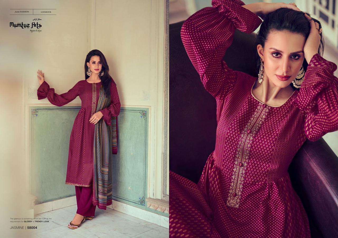 mumtaz art jasmine pashmina regal look salwar suit catalog