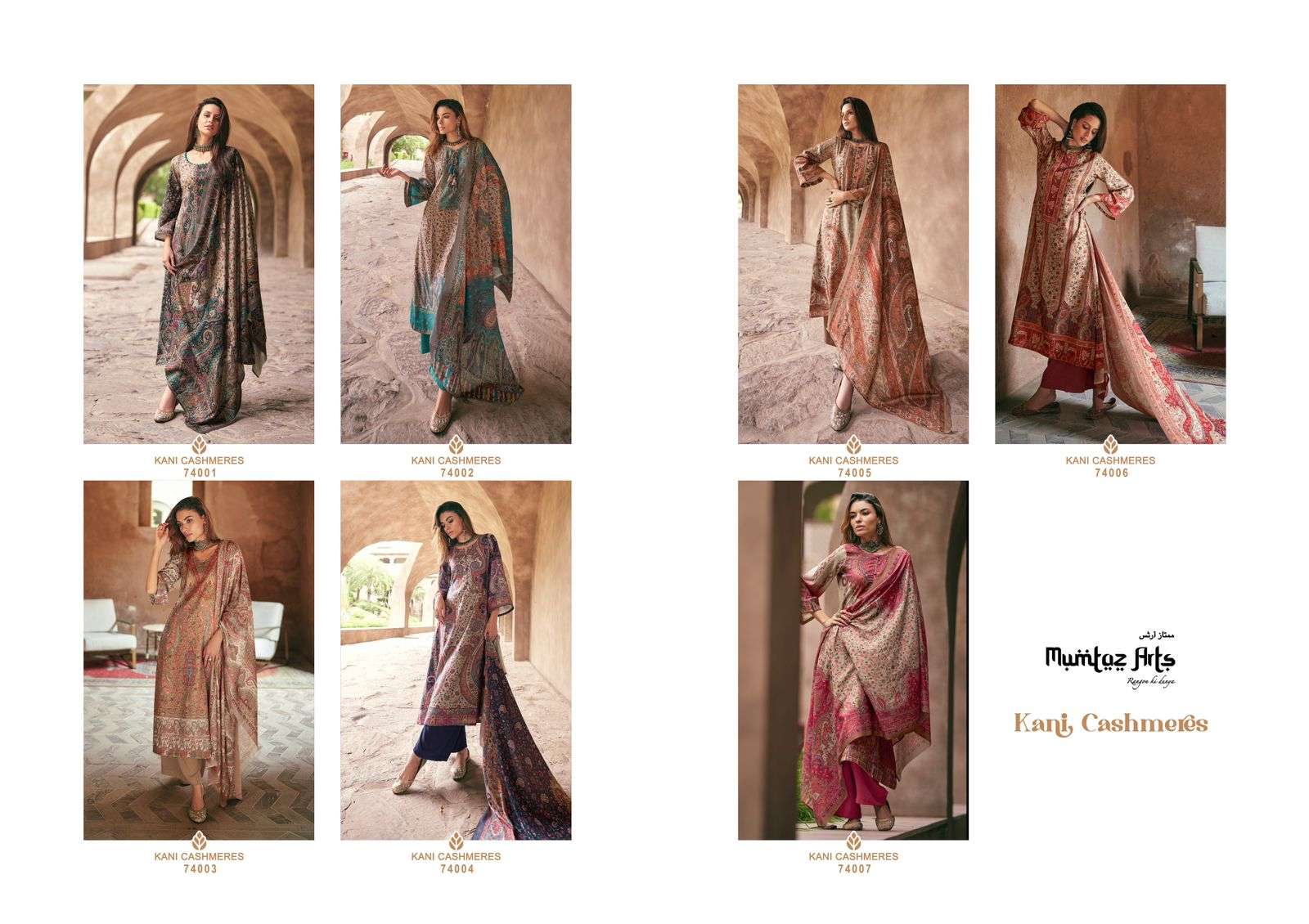 mumtaz art kani cashmere pasmina viscose regal look salwar suit catalog