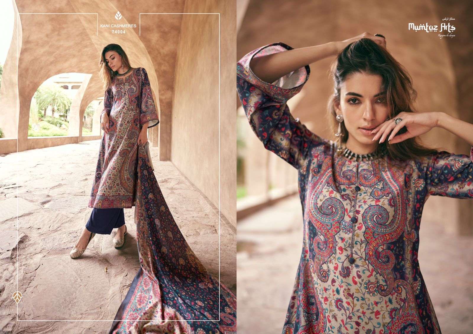 mumtaz art kani cashmere pasmina viscose regal look salwar suit catalog