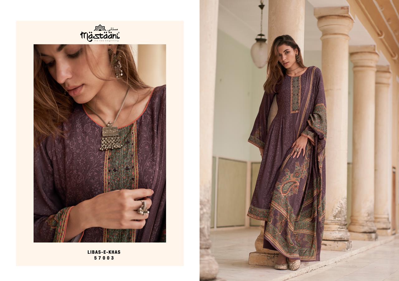 mumtaz art mastaani libas e khas viscose pashmina exclusive print salwar suit catalog