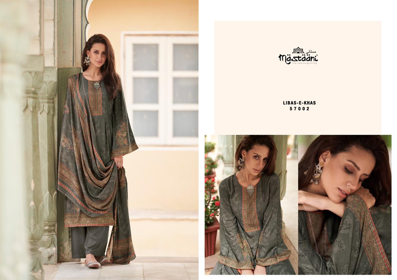 mumtaz art mastaani libas e khas viscose pashmina exclusive print salwar suit catalog