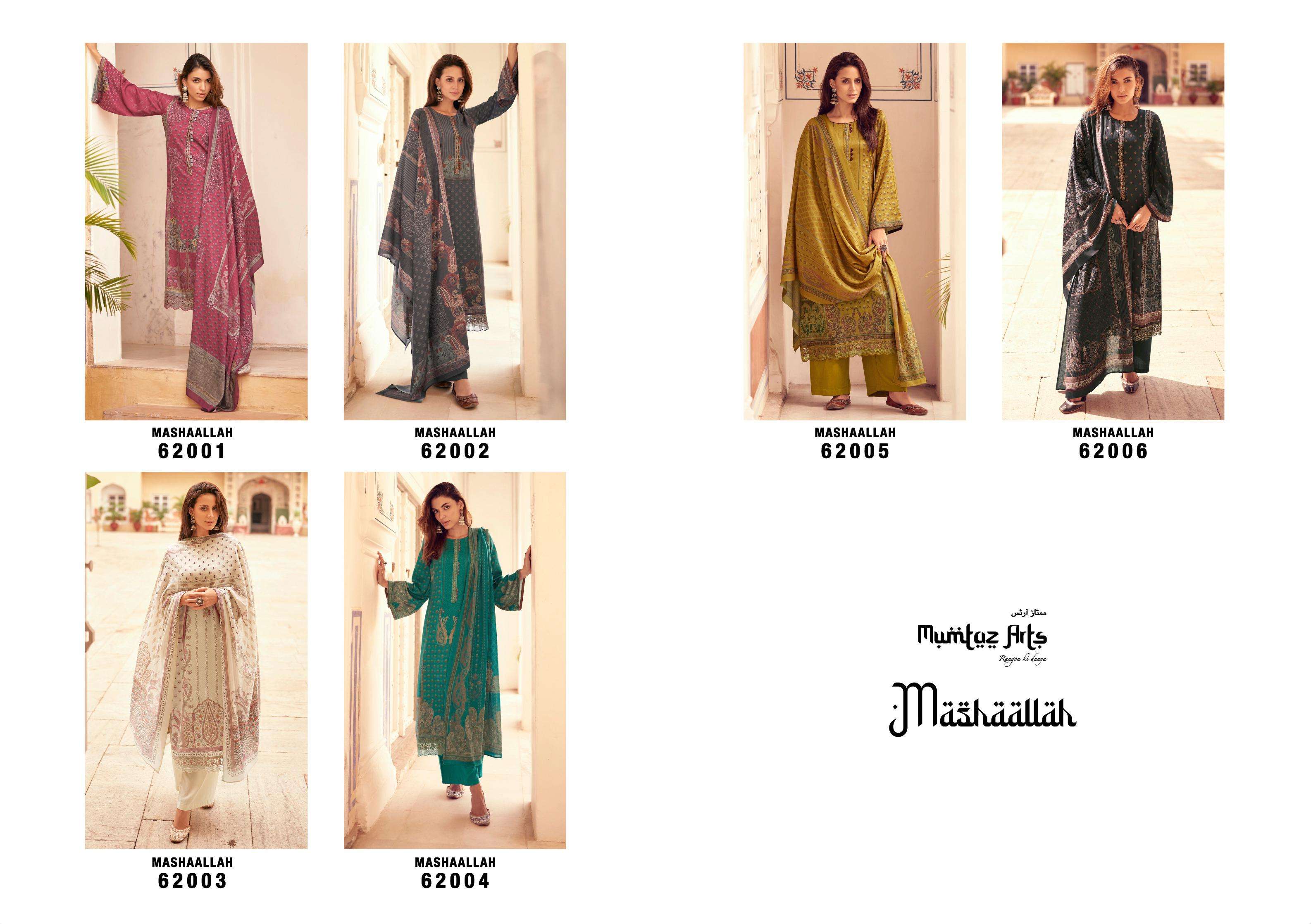 mumtaz arts jmashallah pure viscose pashmina exclusive print salwar suit catalog