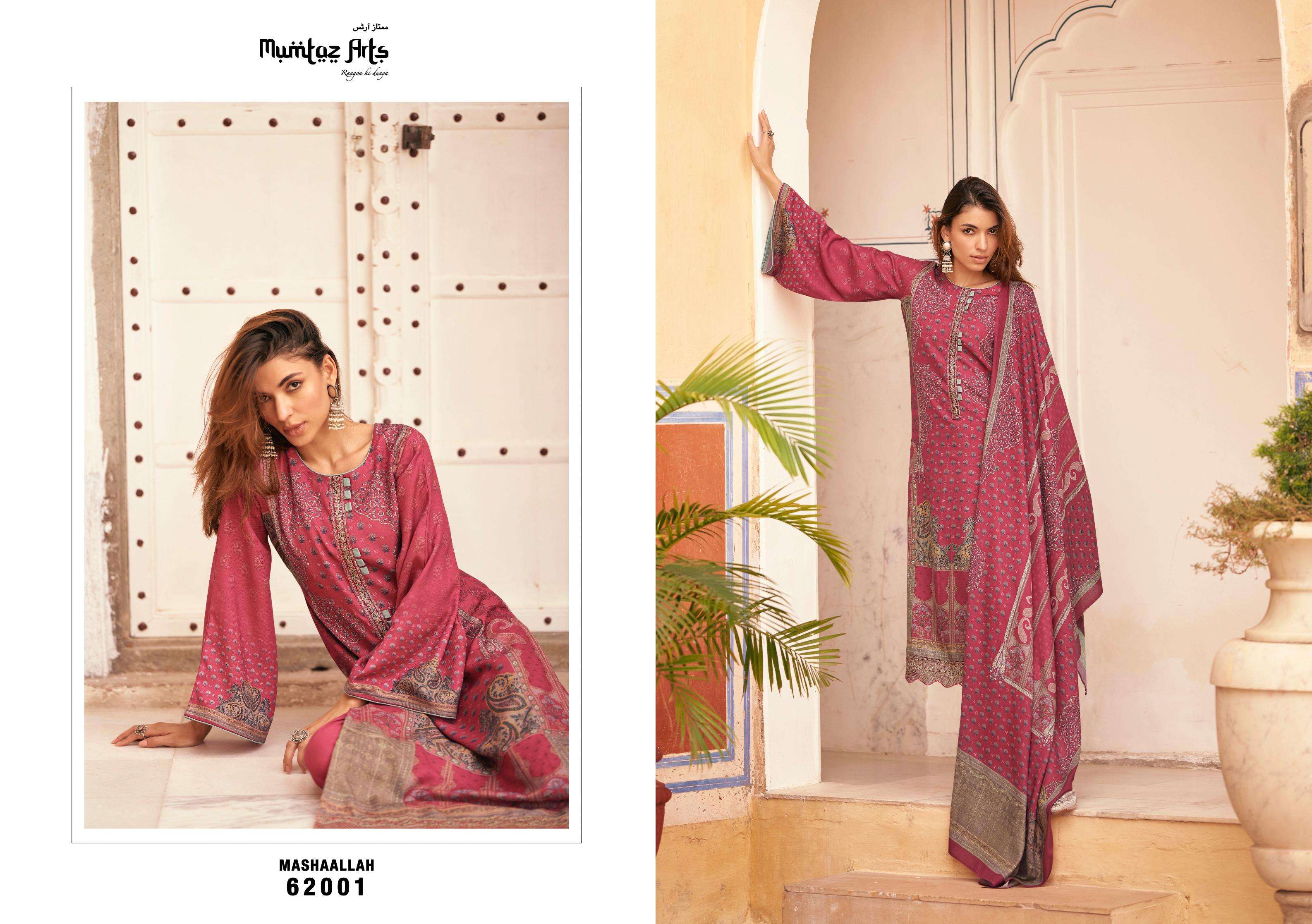 mumtaz arts jmashallah pure viscose pashmina exclusive print salwar suit catalog