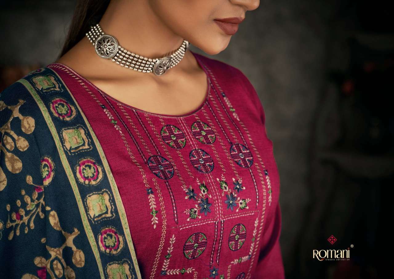 romani patiala dreams pashmina regal look salwar suit catalog