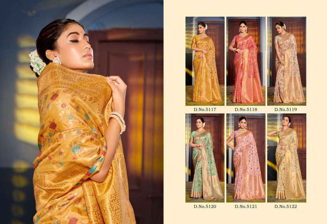 sangam prints vastukala banarsi silk regal saree catalog