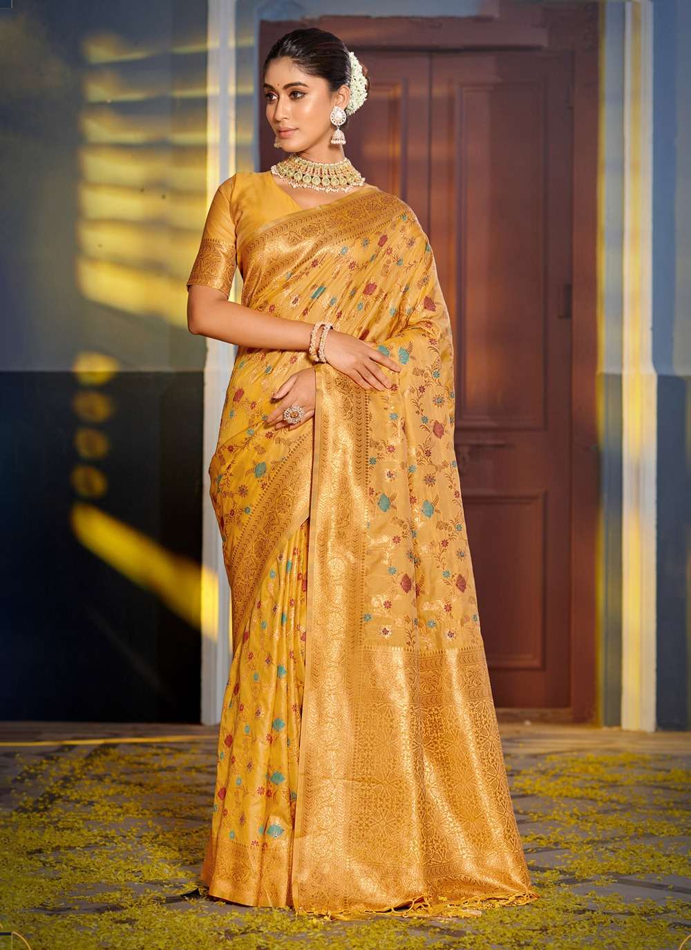 sangam prints vastukala banarsi silk regal saree catalog