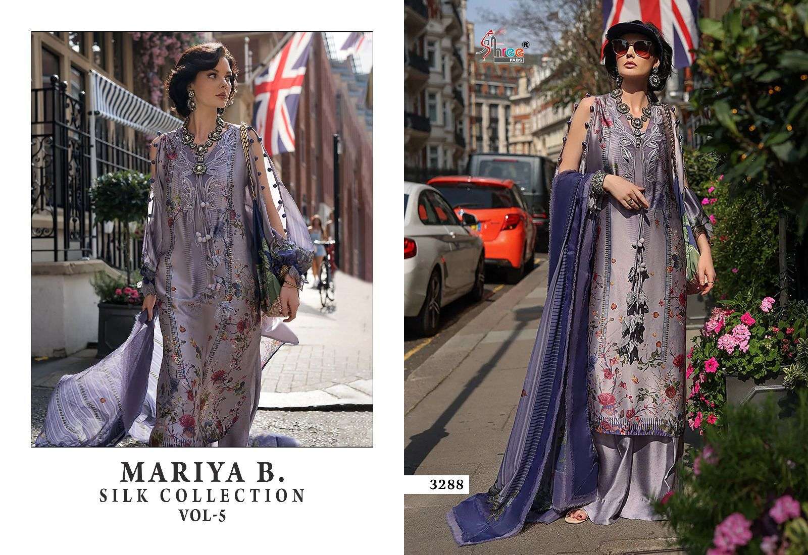 shree fabs maria b collection 5 digital print graceful look salwar suit catalog