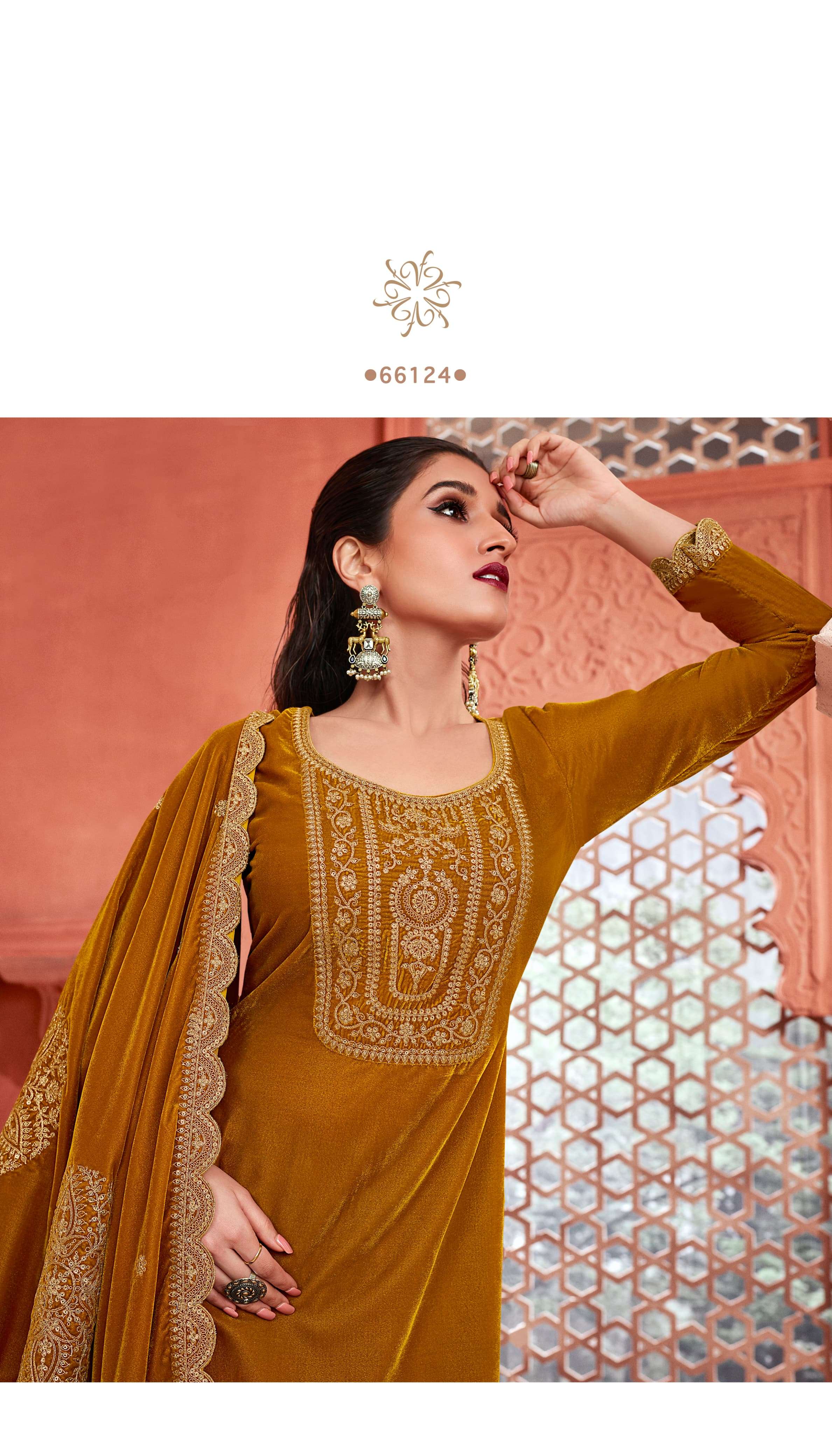 vinay fashion kervin velvet embroidery 3 catchy look salwar suit catalog