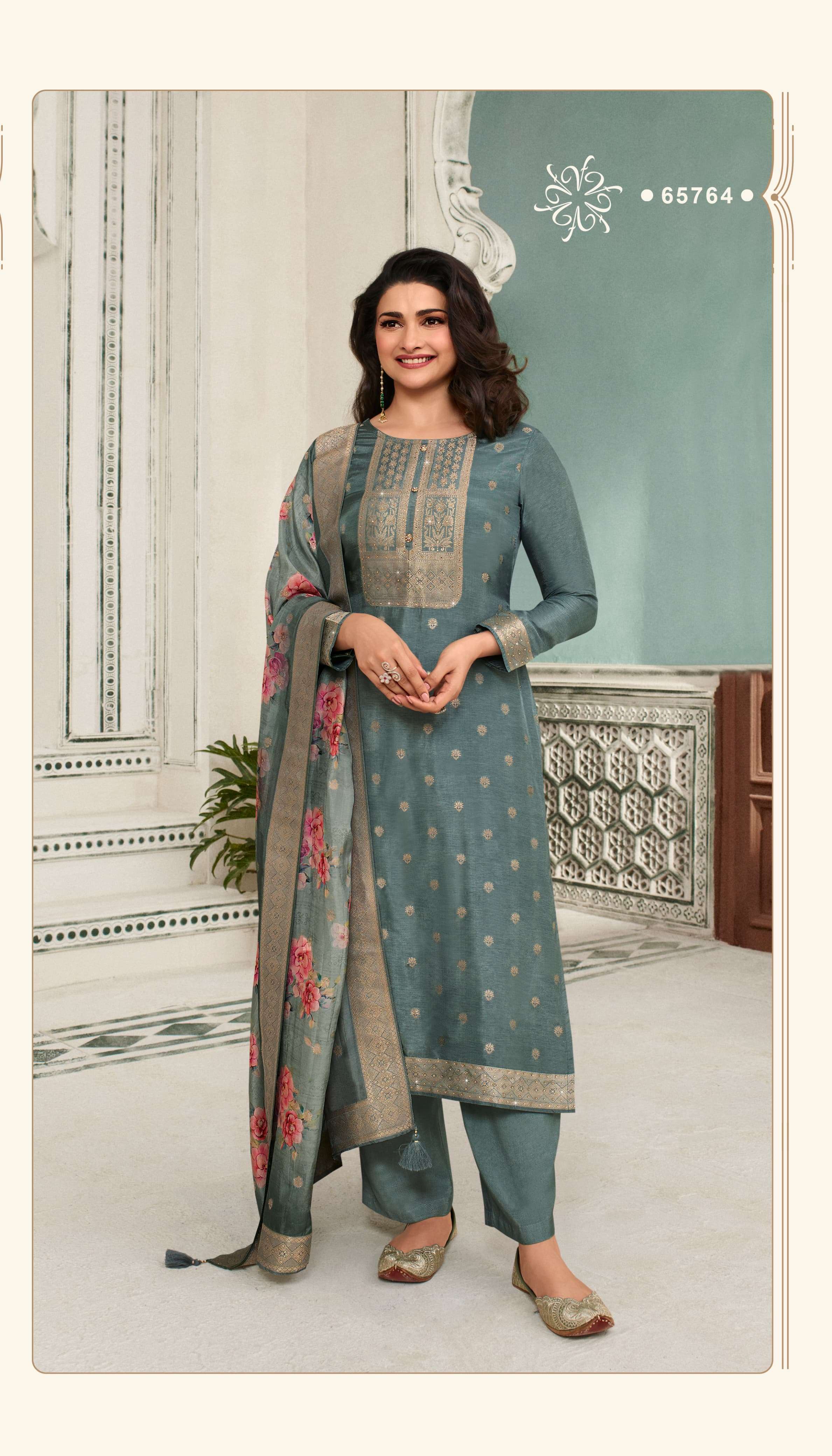 vinay fashion kuleesh zareena 8 dola jaquard exclusive look salwar suit catalog