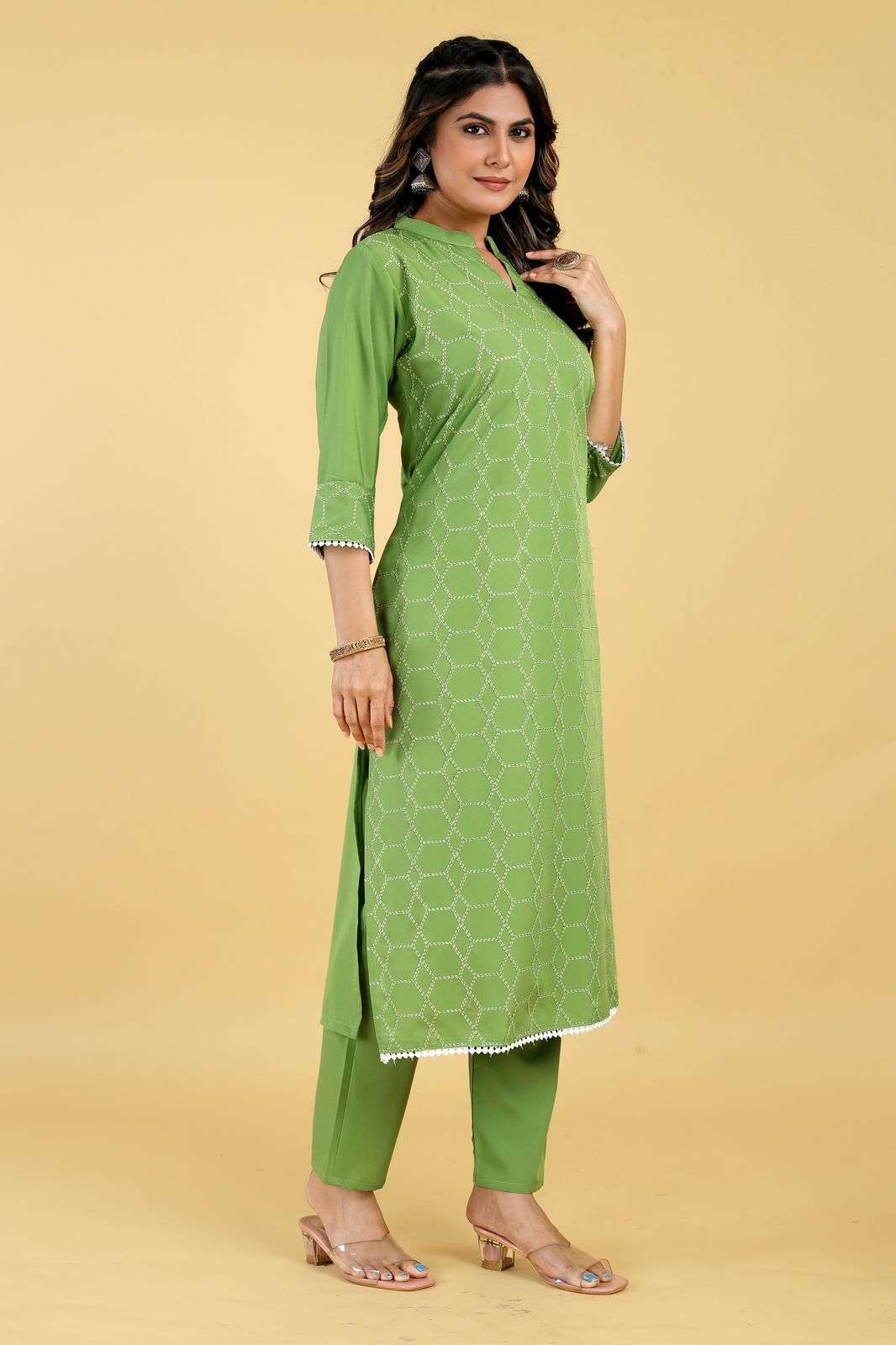 seamore pooja 3 crape decent look kurti bottom catalog