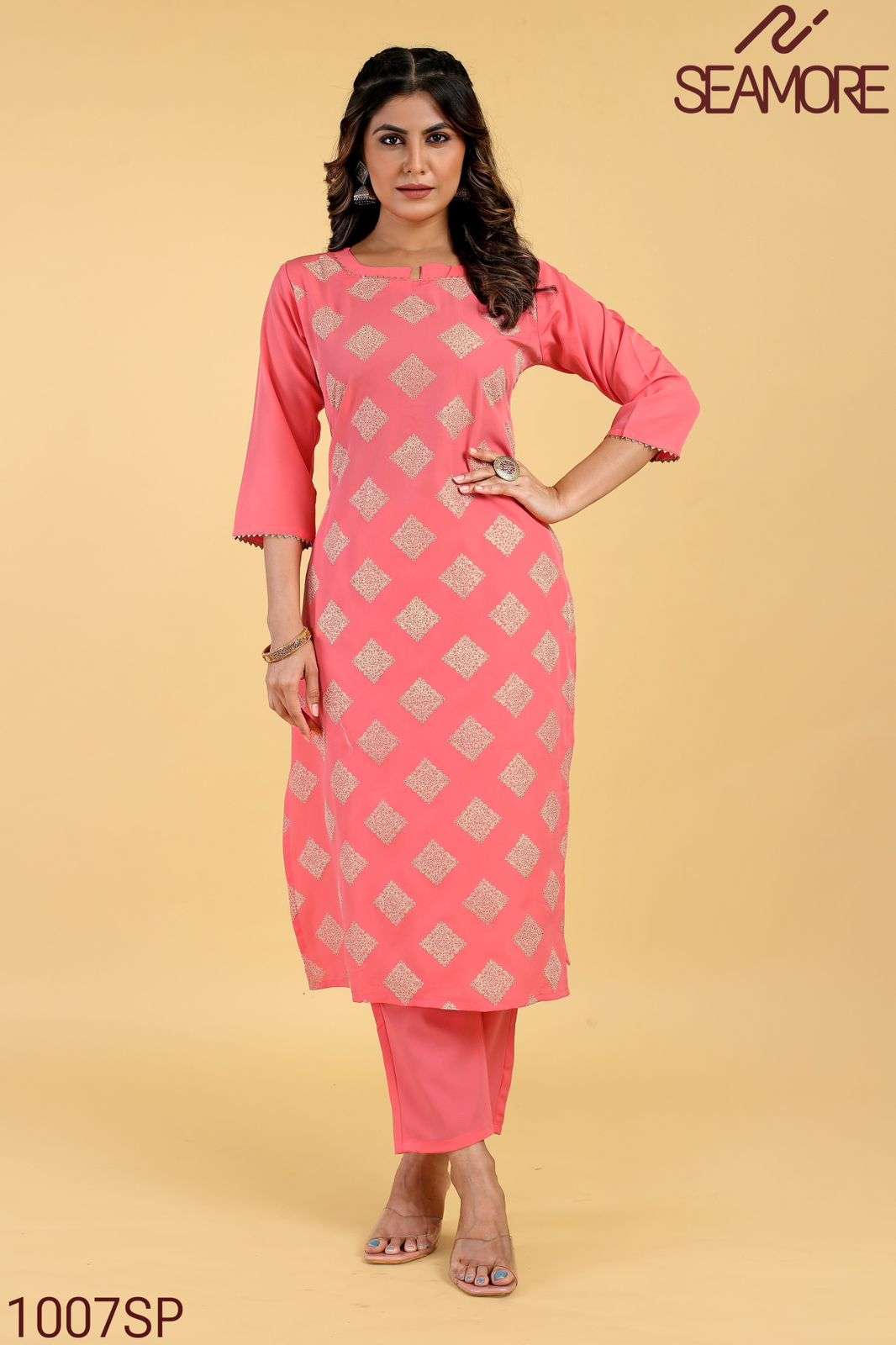 seamore pooja 3 crape decent look kurti bottom catalog