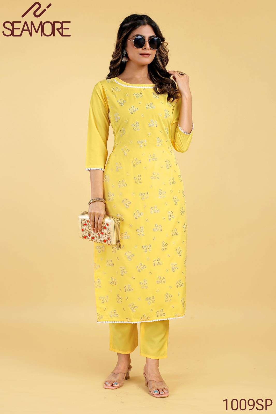 seamore pooja 3 crape decent look kurti bottom catalog