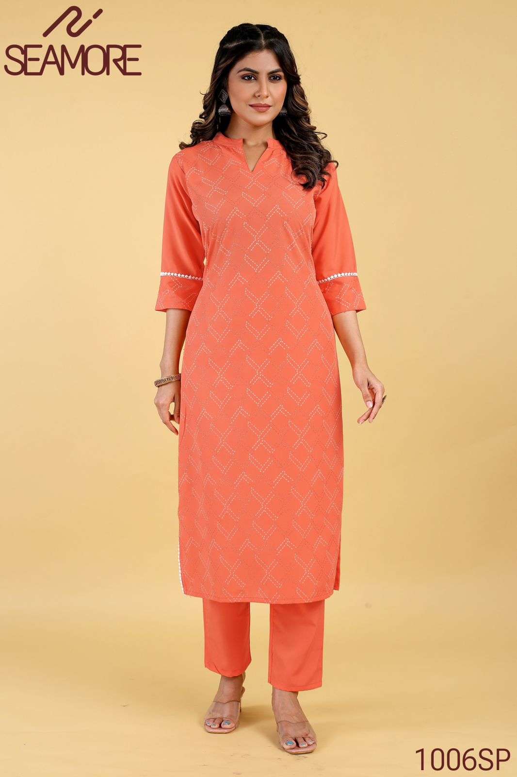 seamore pooja 3 crape decent look kurti bottom catalog