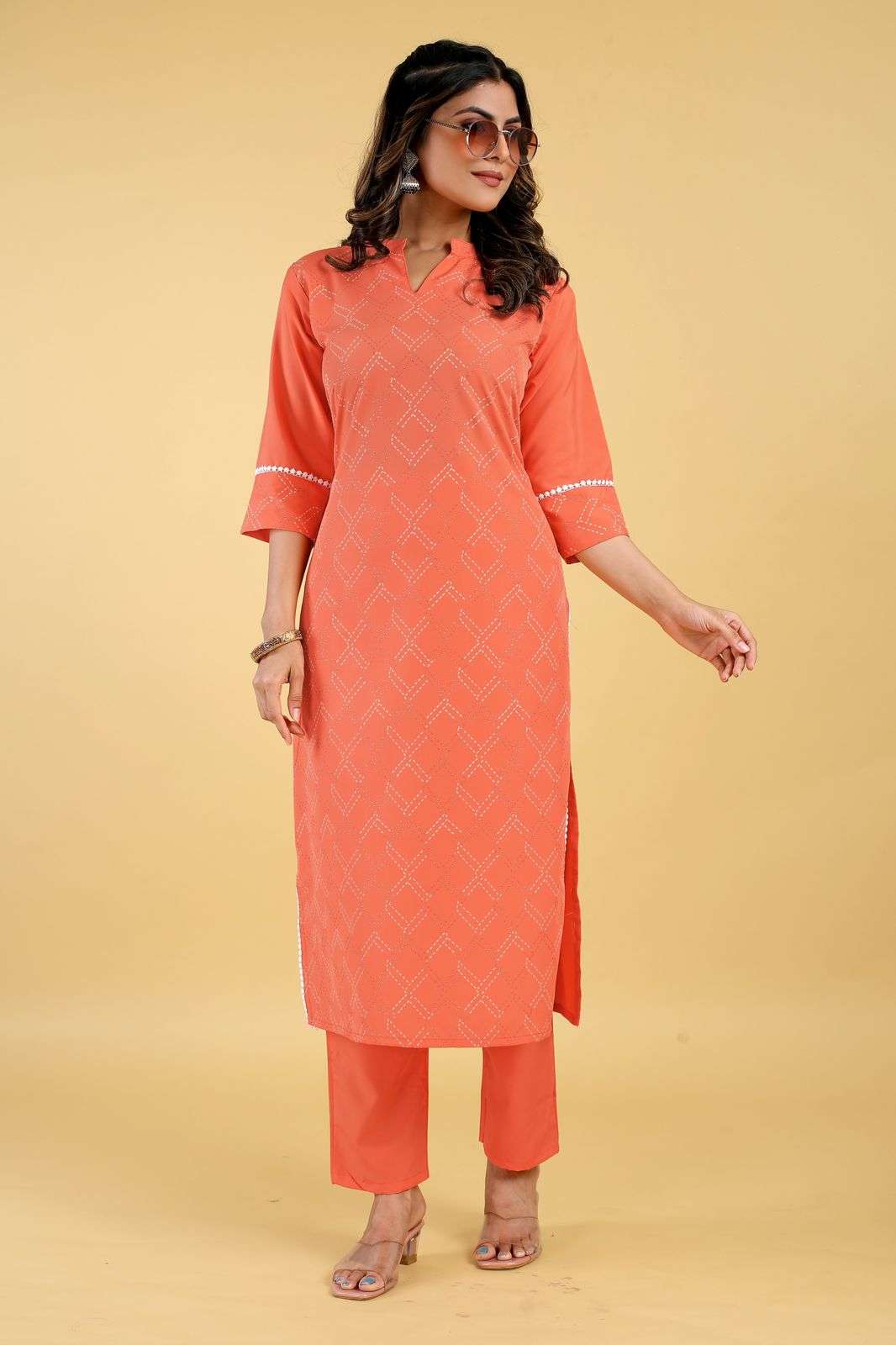 seamore pooja 3 crape decent look kurti bottom catalog