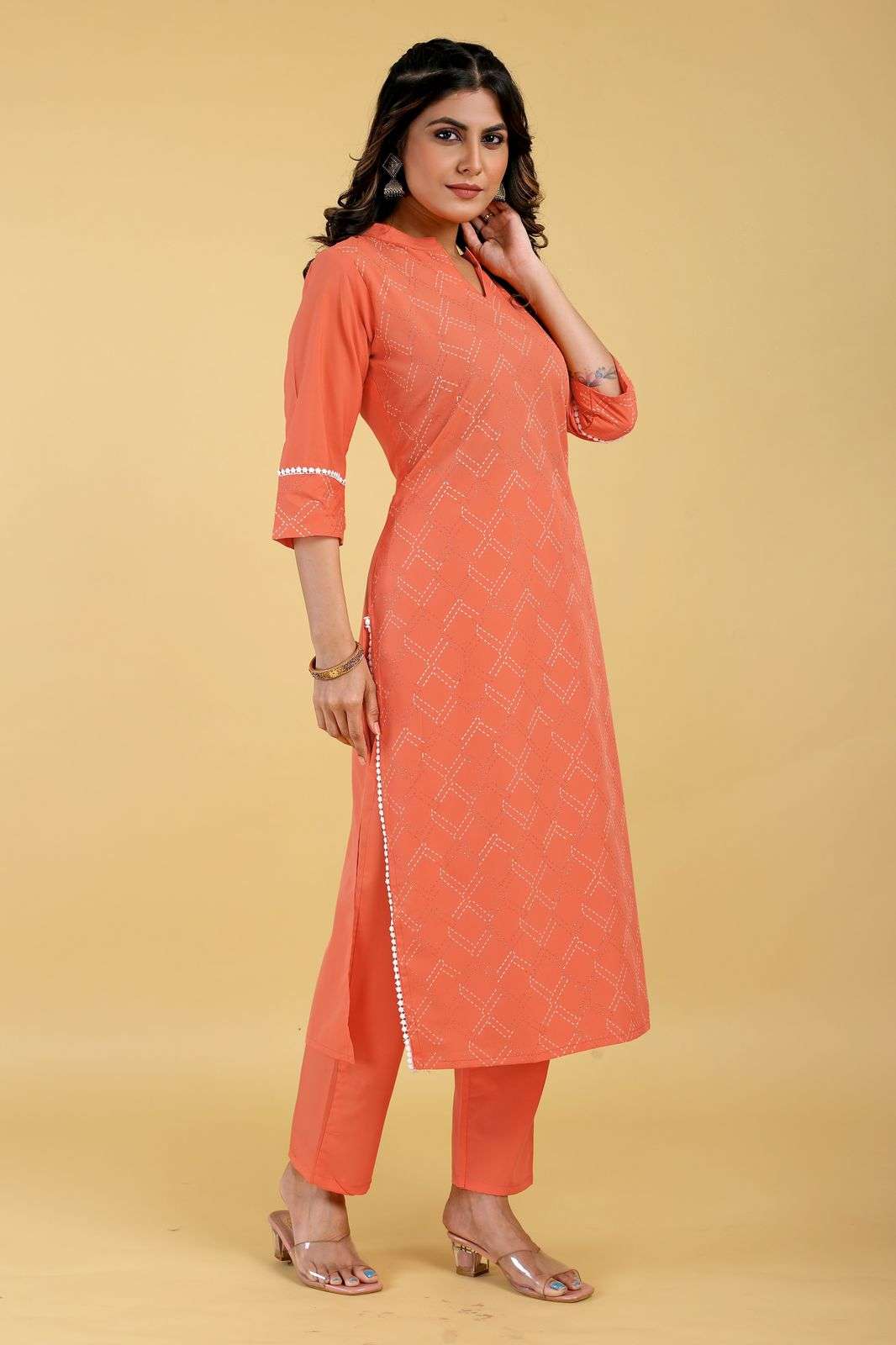 seamore pooja 3 crape decent look kurti bottom catalog