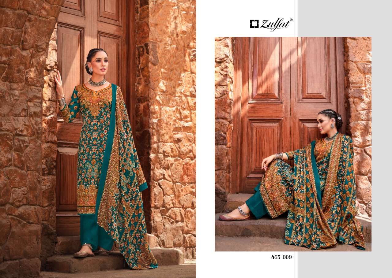 zulfat designer suits aisha wool pashmina attrective look salwqar suit catalog