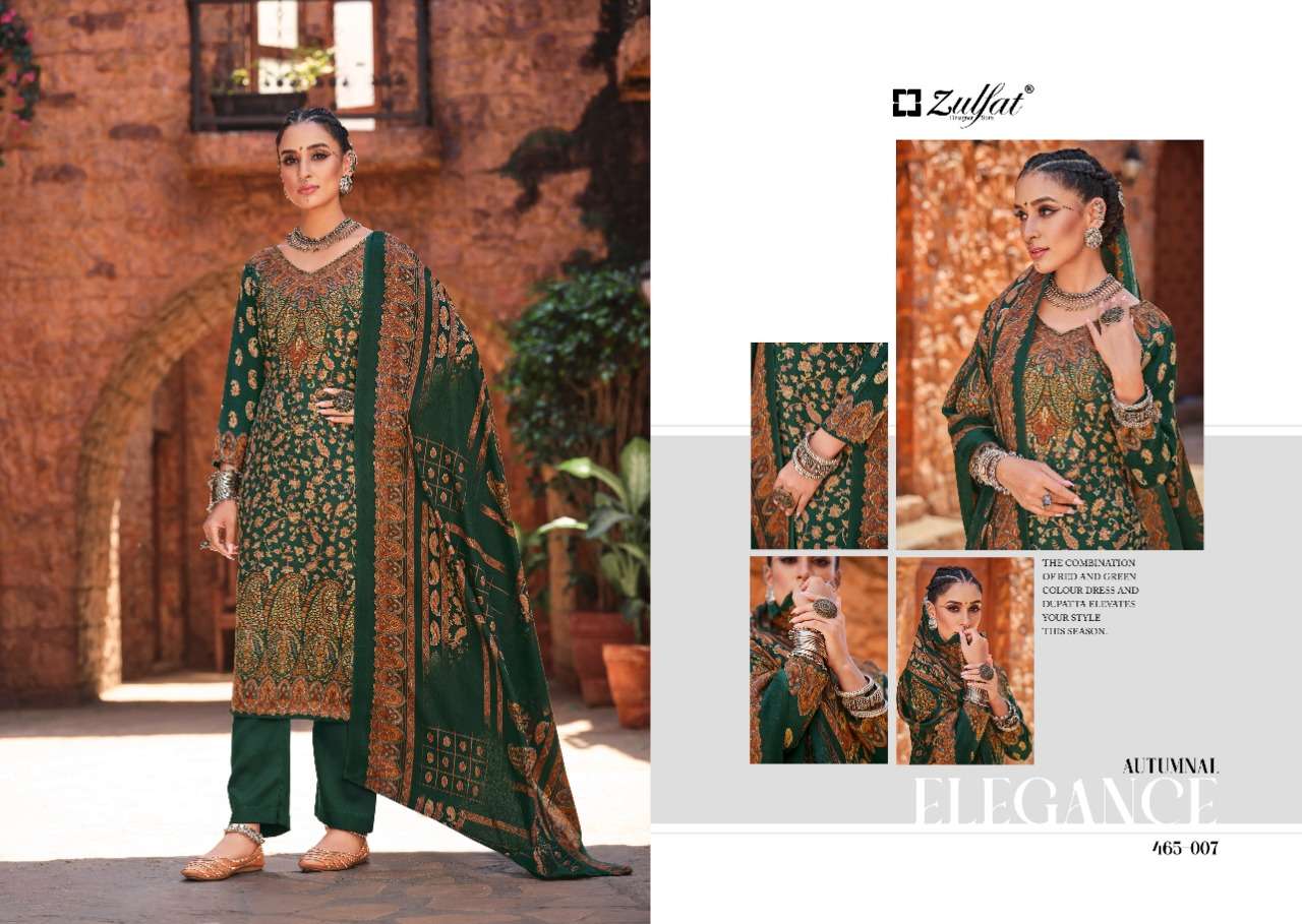 zulfat designer suits aisha wool pashmina attrective look salwqar suit catalog