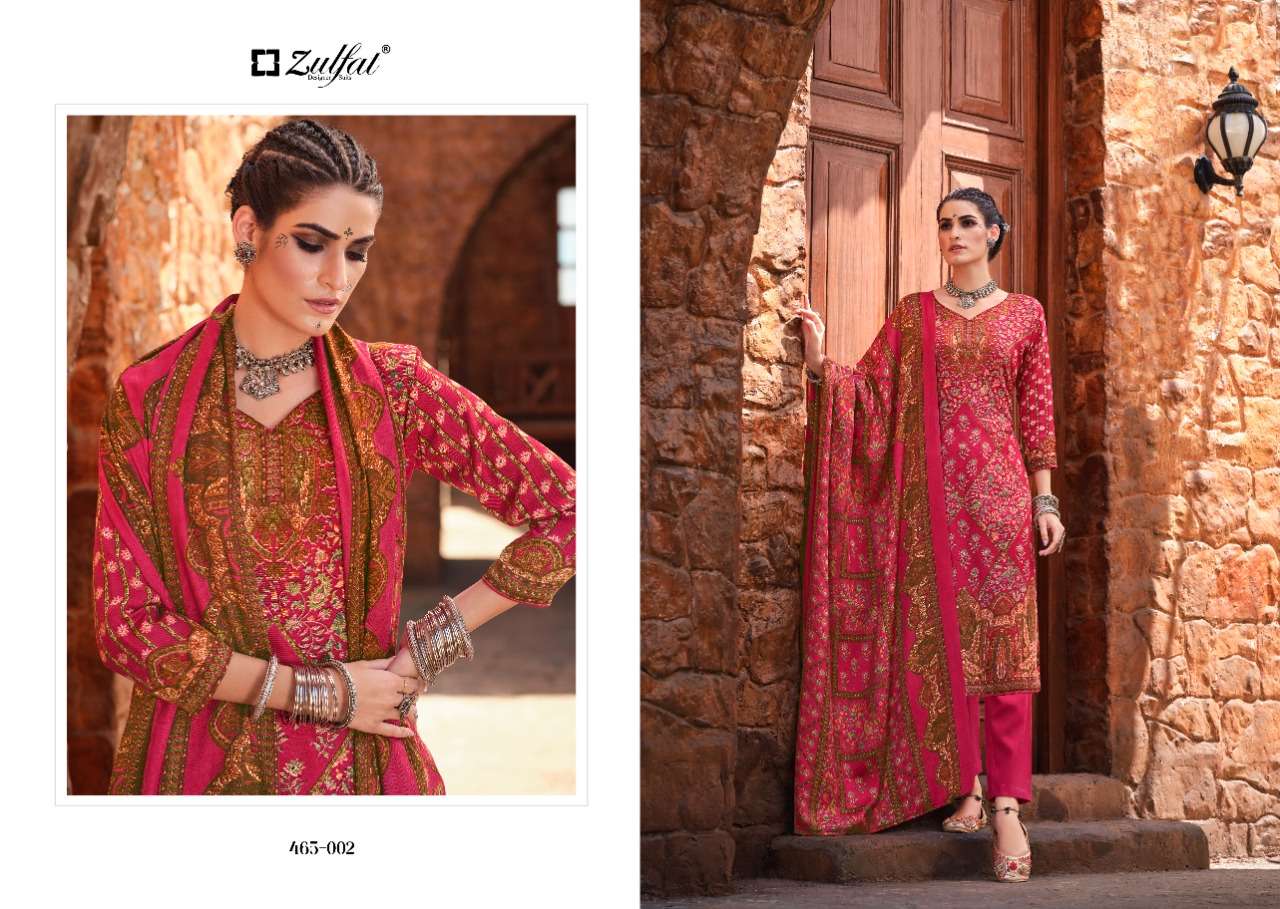 zulfat designer suits aisha wool pashmina attrective look salwqar suit catalog