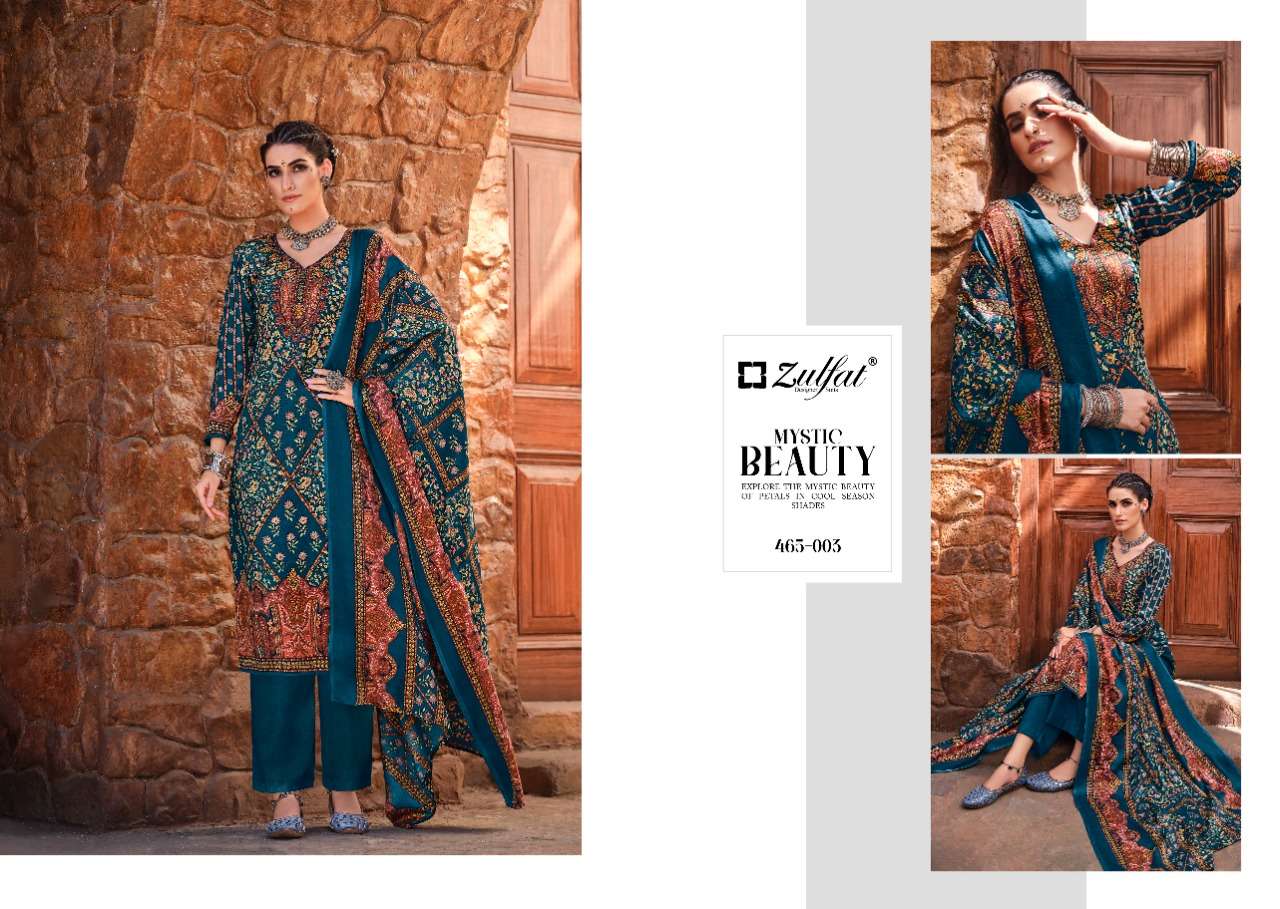 zulfat designer suits aisha wool pashmina attrective look salwqar suit catalog