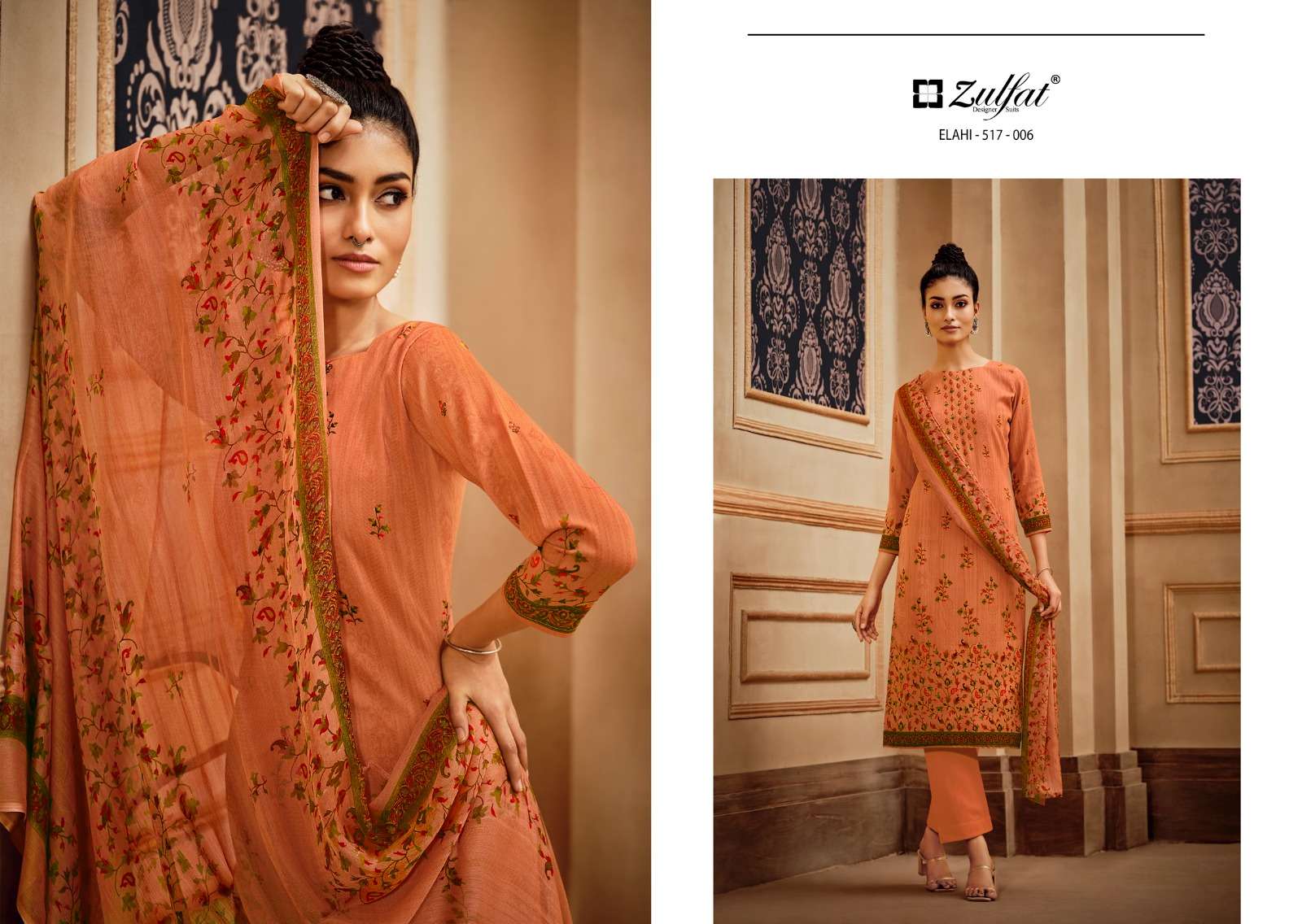 zulfat designer suits elahi wool pashmina elegant look salwqar suit catalog