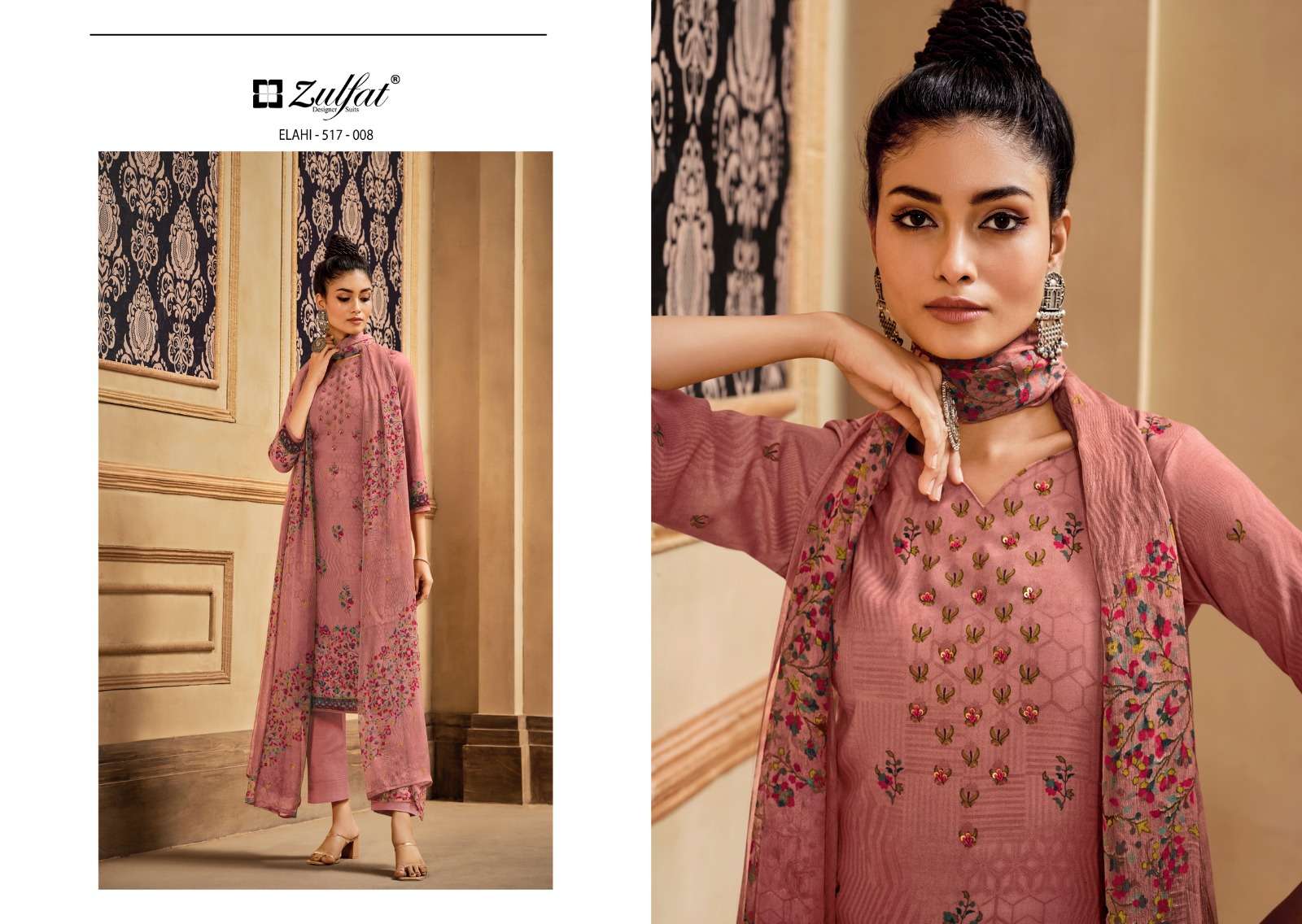 zulfat designer suits elahi wool pashmina elegant look salwqar suit catalog