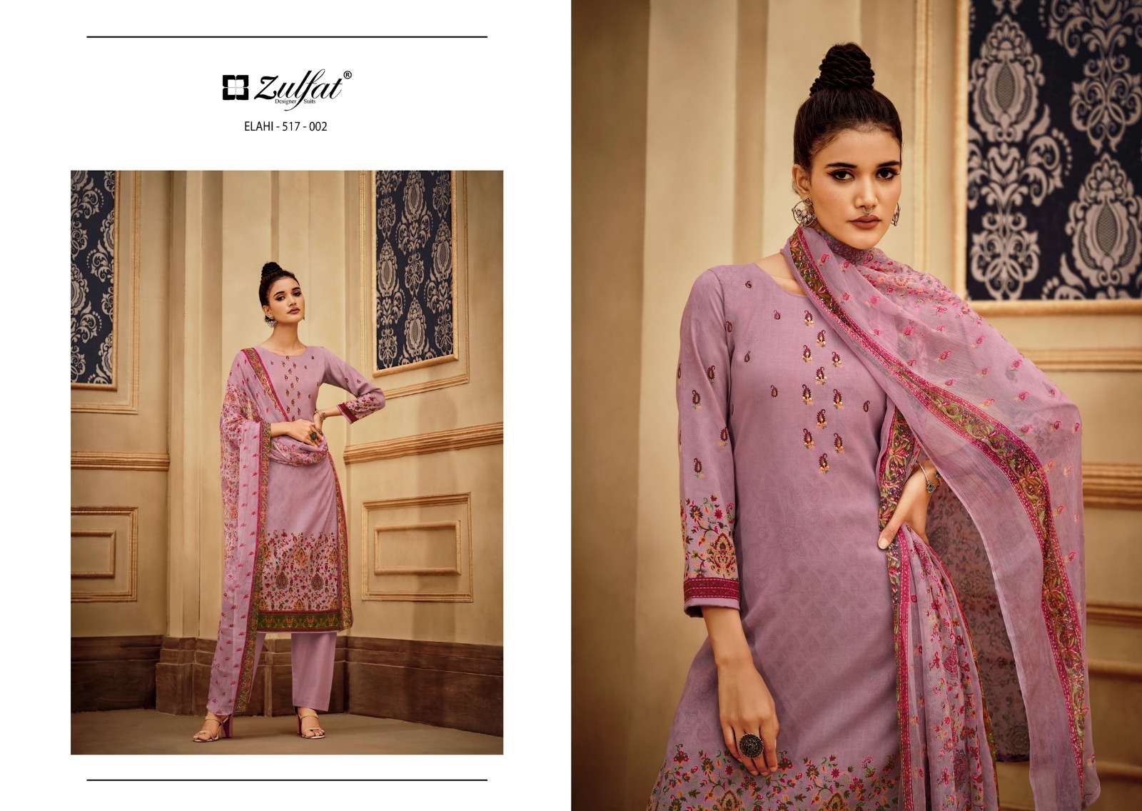 zulfat designer suits elahi wool pashmina elegant look salwqar suit catalog