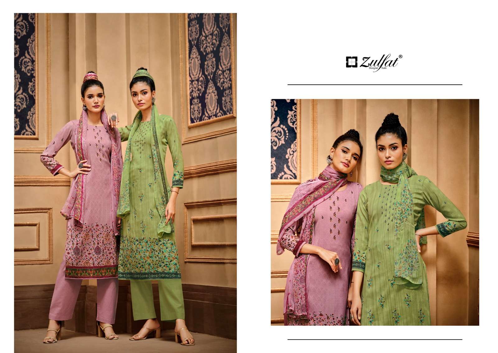 zulfat designer suits elahi wool pashmina elegant look salwqar suit catalog