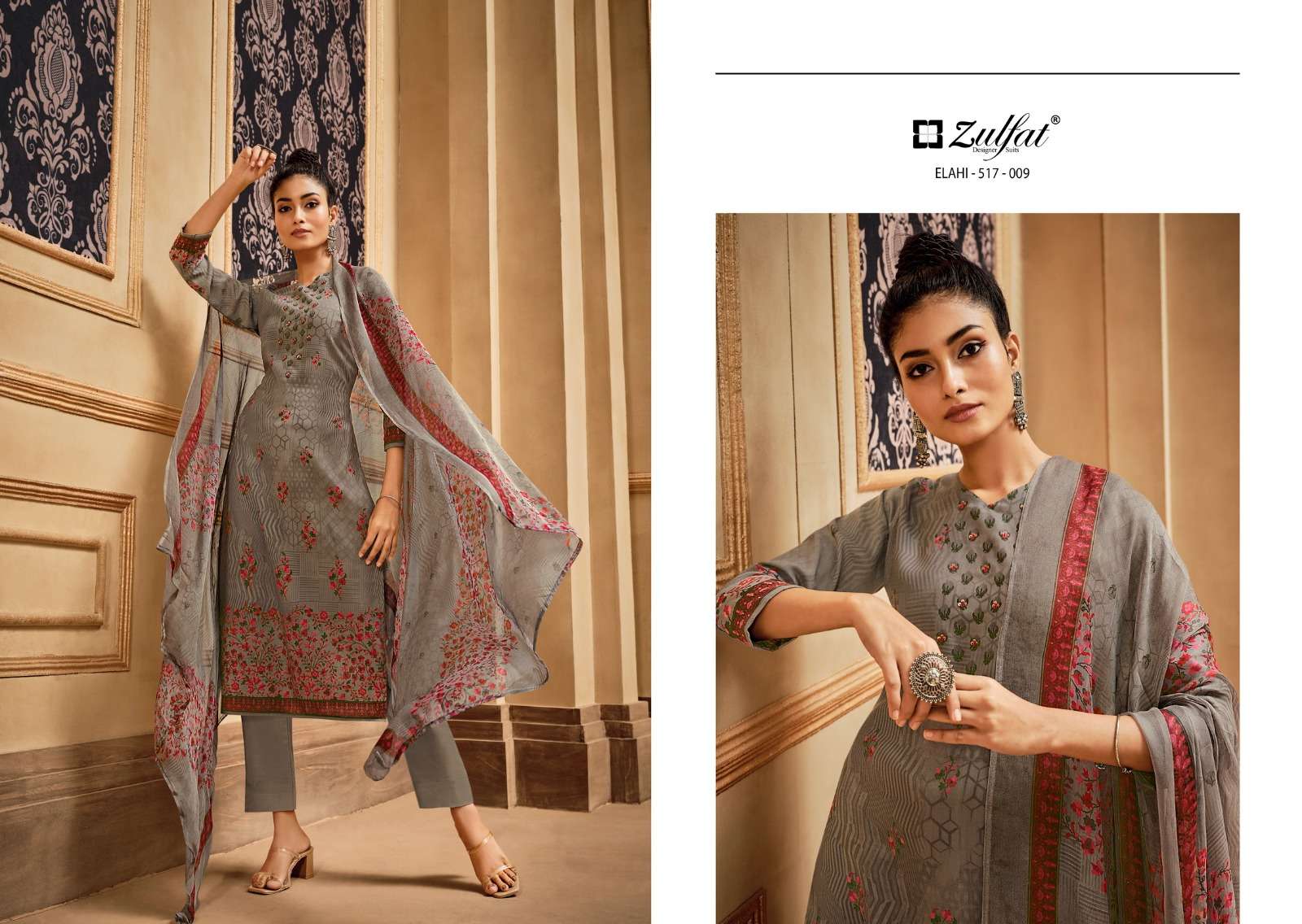 zulfat designer suits elahi wool pashmina elegant look salwqar suit catalog