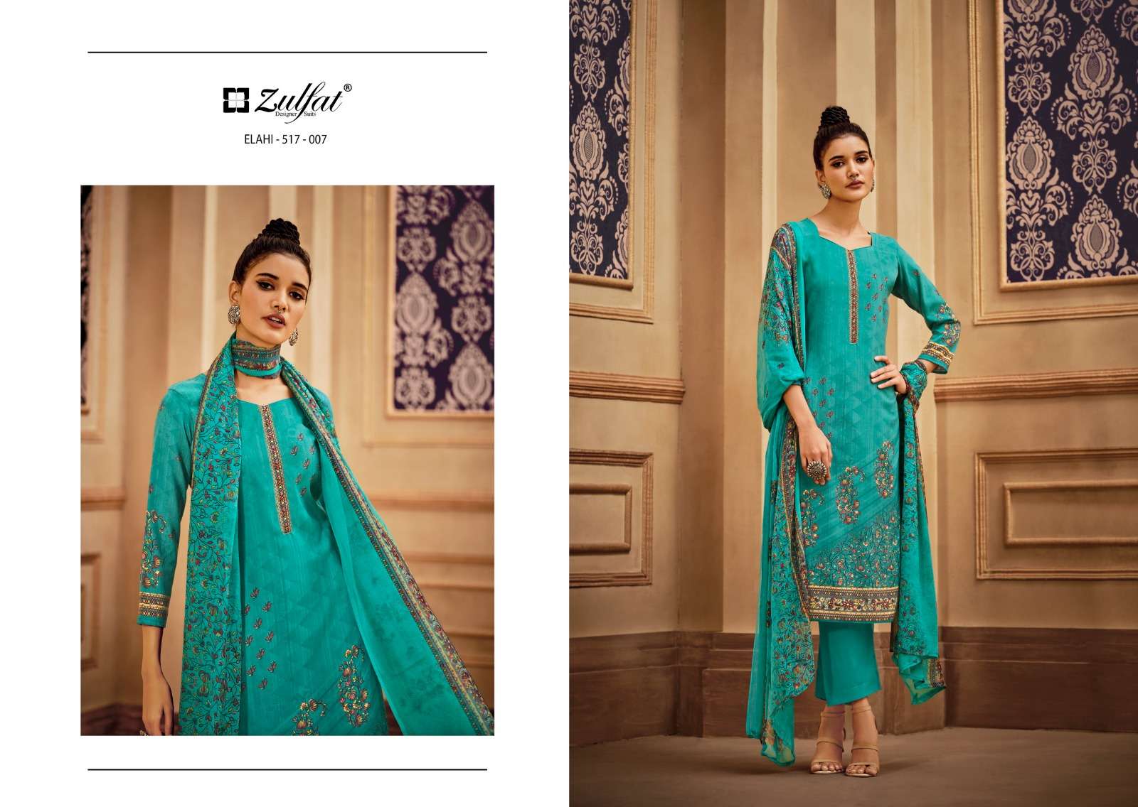 zulfat designer suits elahi wool pashmina elegant look salwqar suit catalog