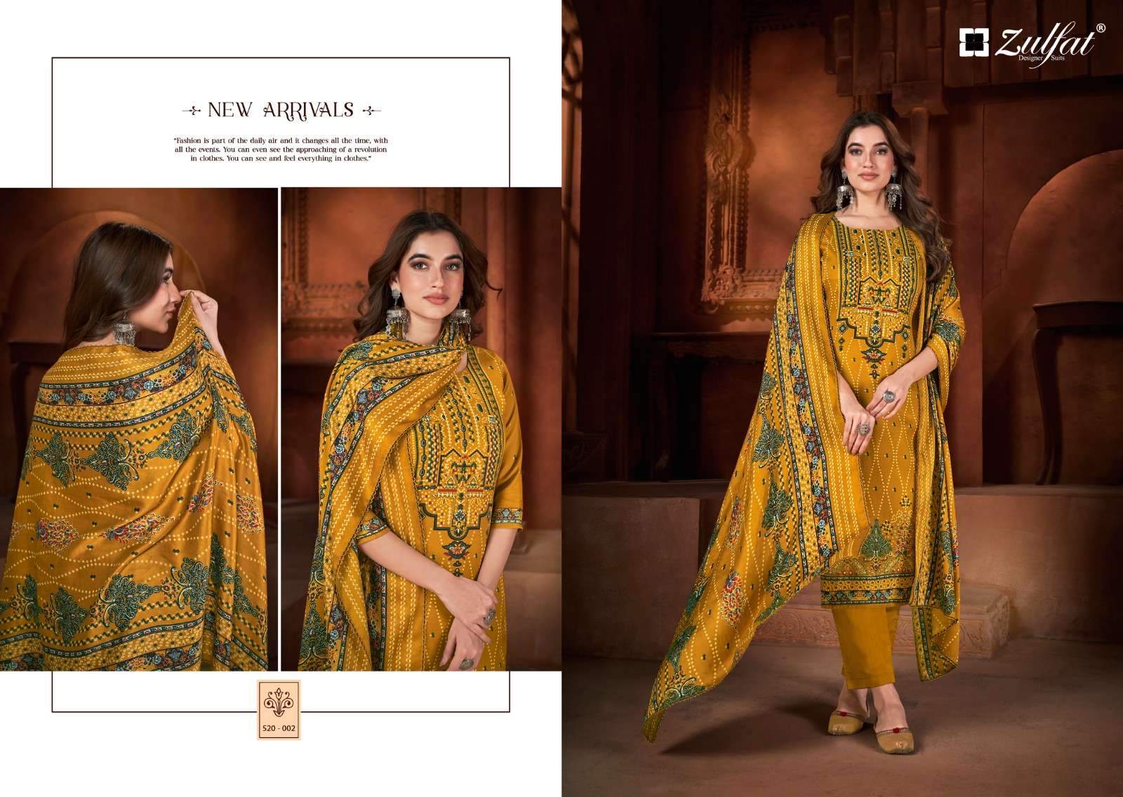 zulfat designer suits riyana wool pashmina elegant look salwqar suit catalog