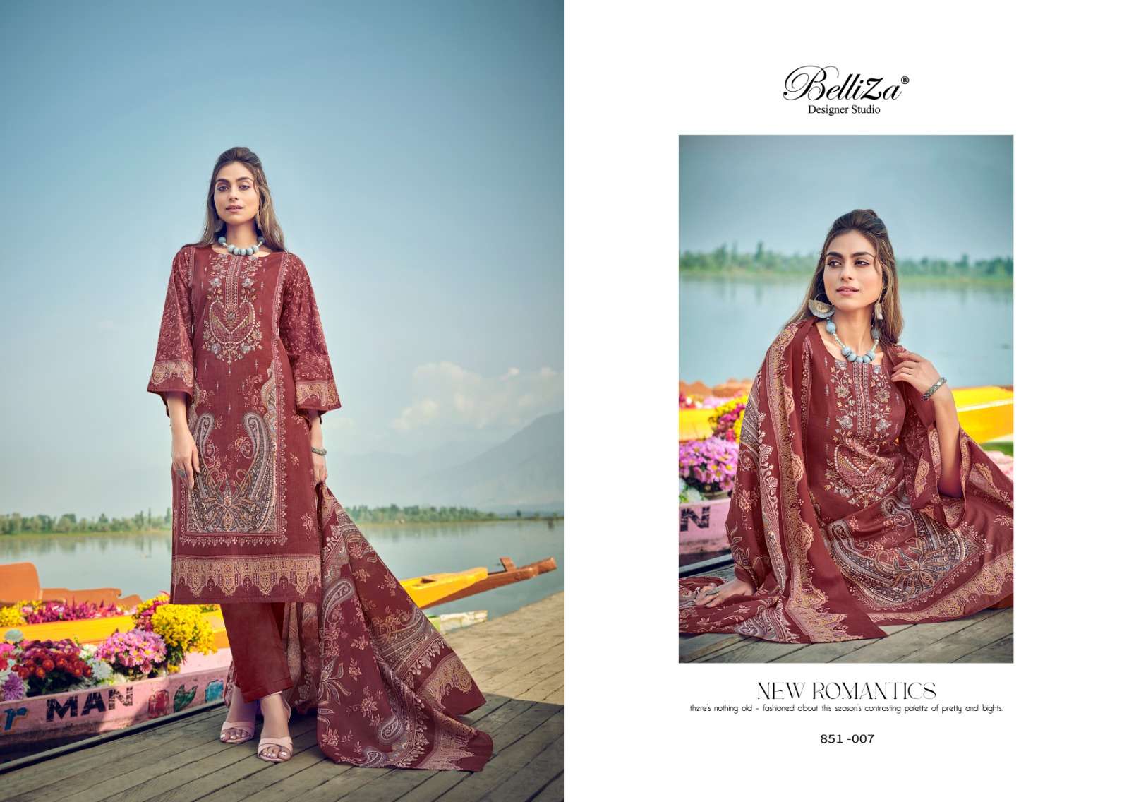 belliza designer studio naira vol 22 mal mal cotton elegant salwar suit catalog