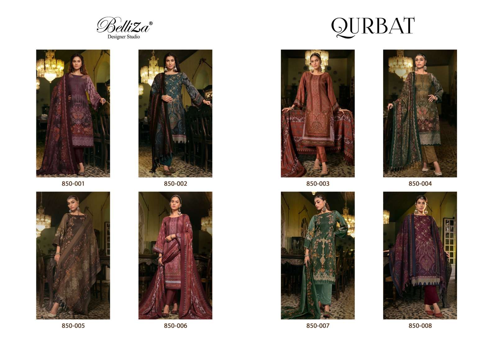 belliza designer studio qurbat wool winter alpine elegant salwar suit catalog