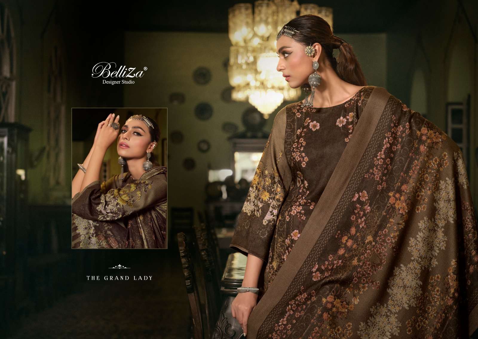 belliza designer studio qurbat wool winter alpine elegant salwar suit catalog