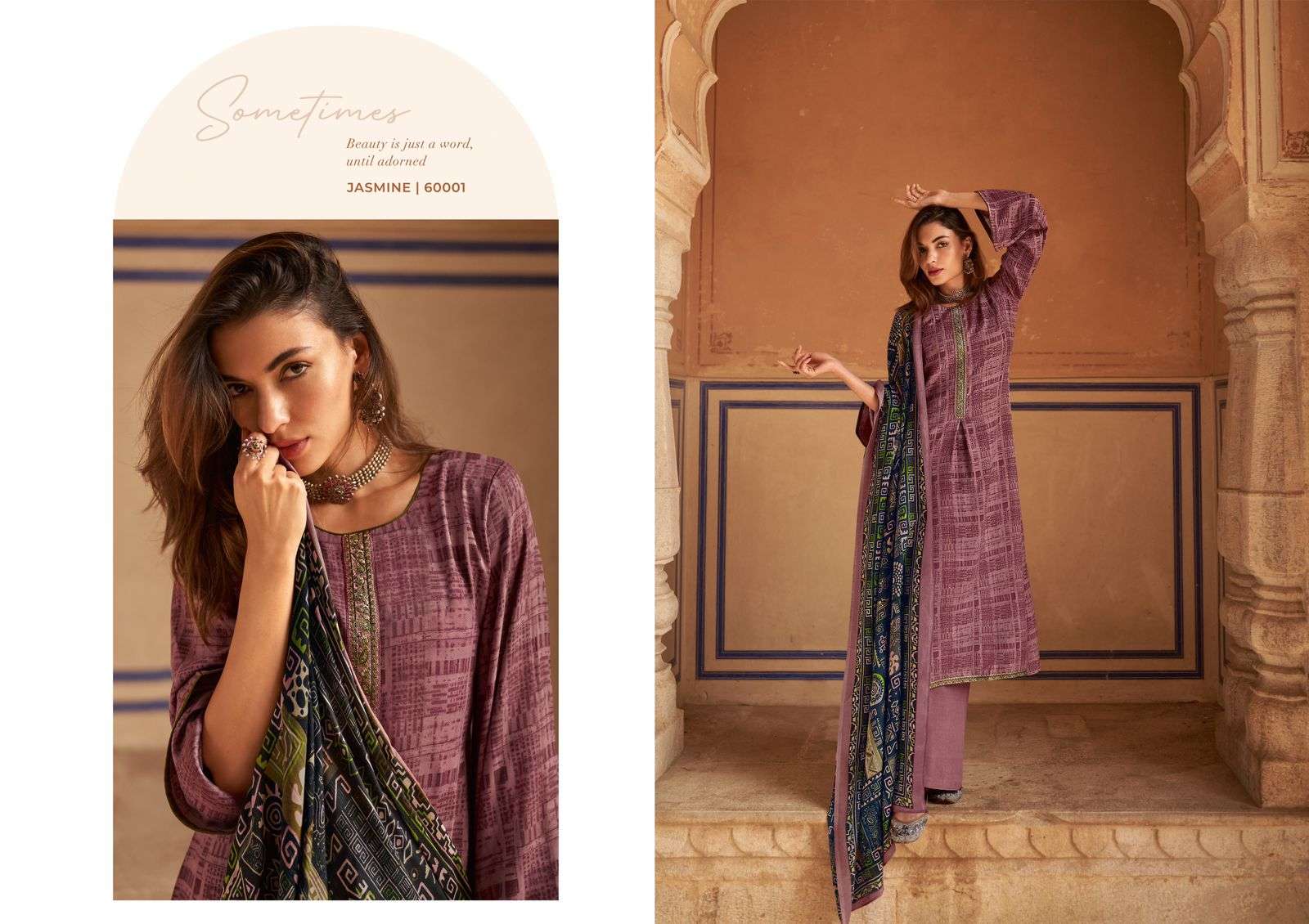 mumtaz art jasmine vol 2 pashmina exclusive look salwar suit catalog