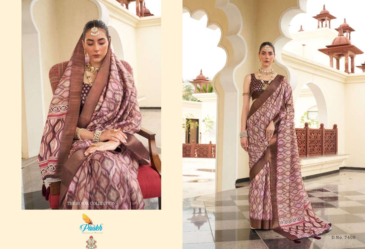 pink lotus pankh KARVAAH VOL 2 gotha Silk attrective look saree catalog